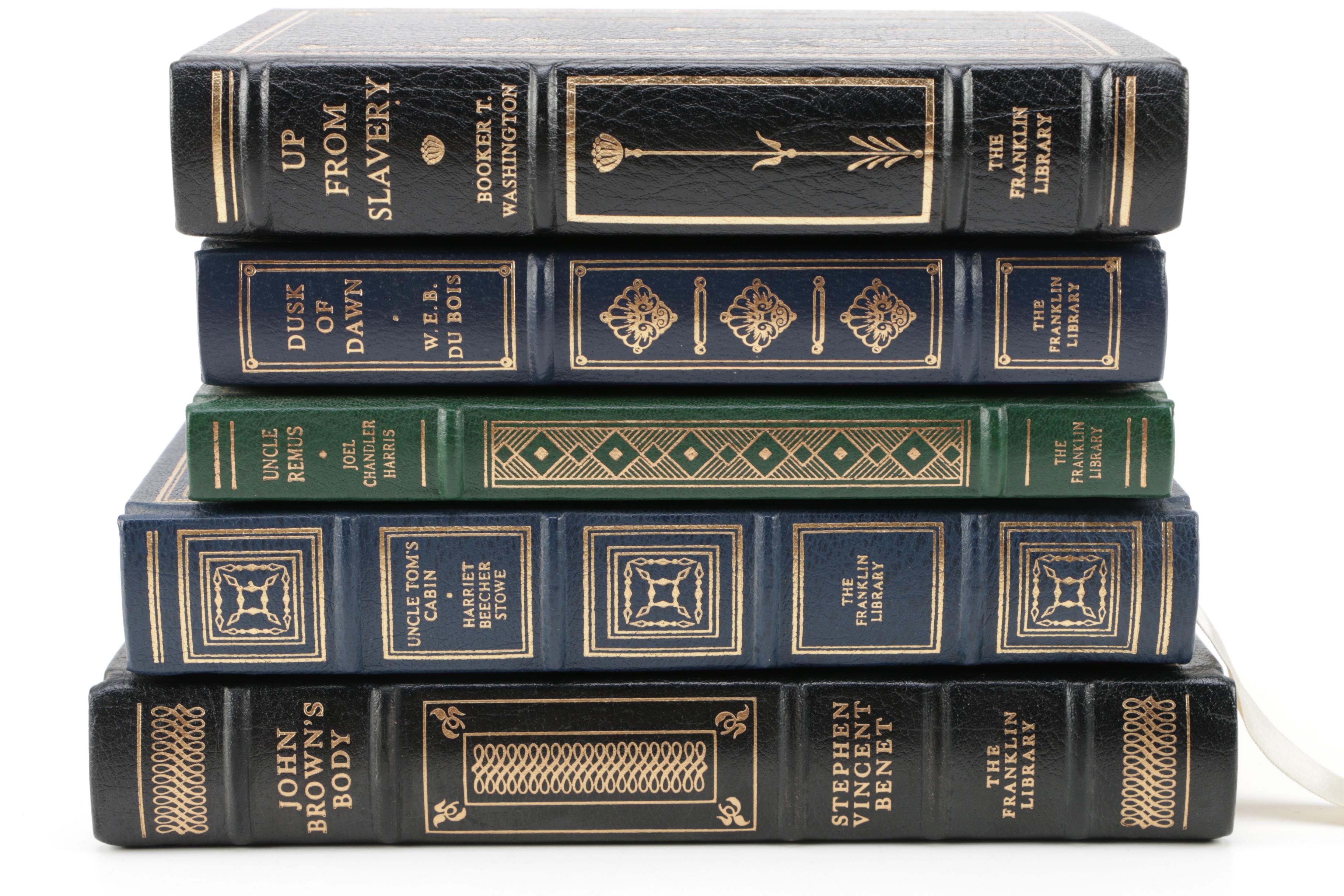 Franklin Library Books Including "Uncle Tom's Cabin" and "Up From Slavery"