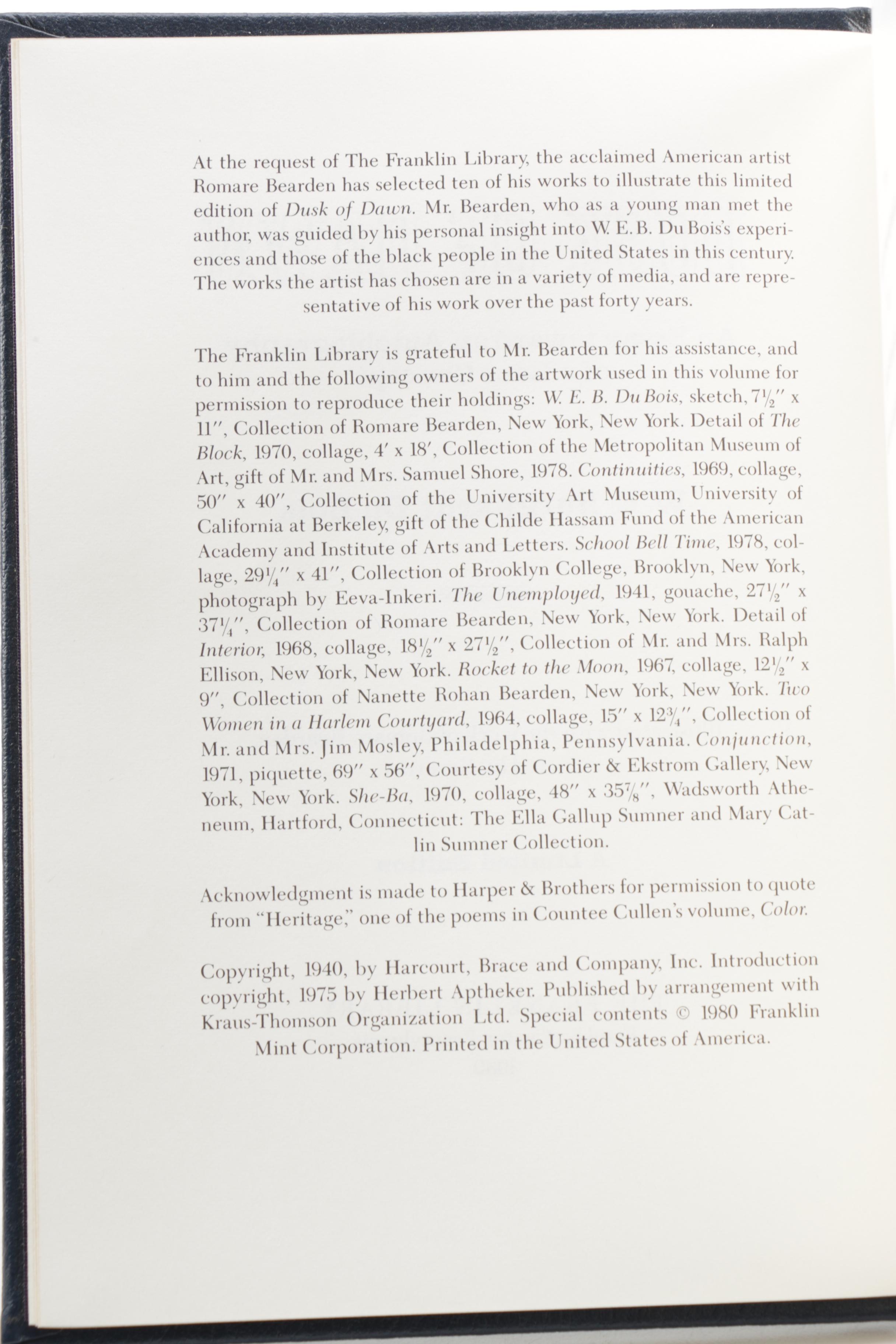 Franklin Library Books Including "Uncle Tom's Cabin" and "Up From Slavery"