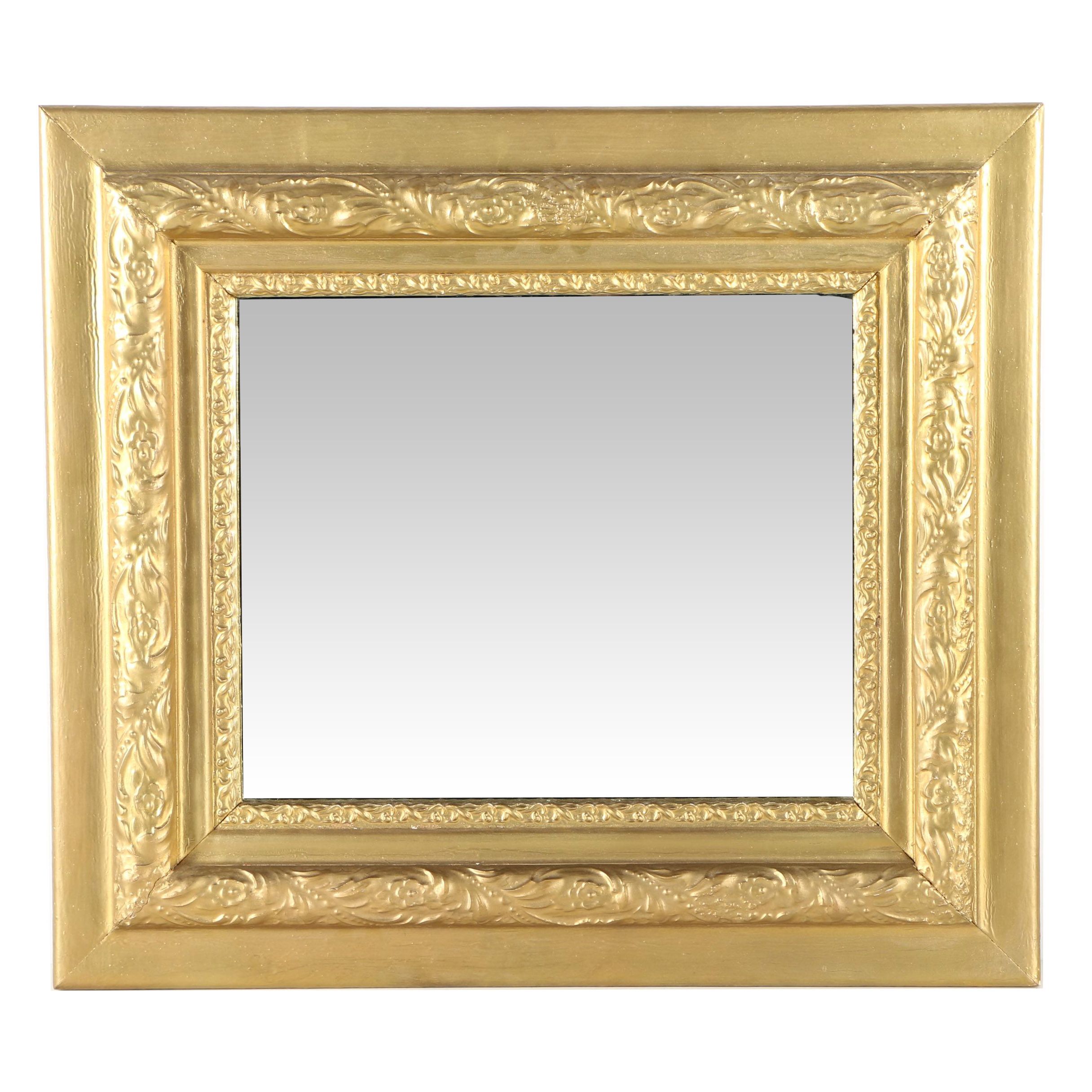 Gold Tone Wall Mirror