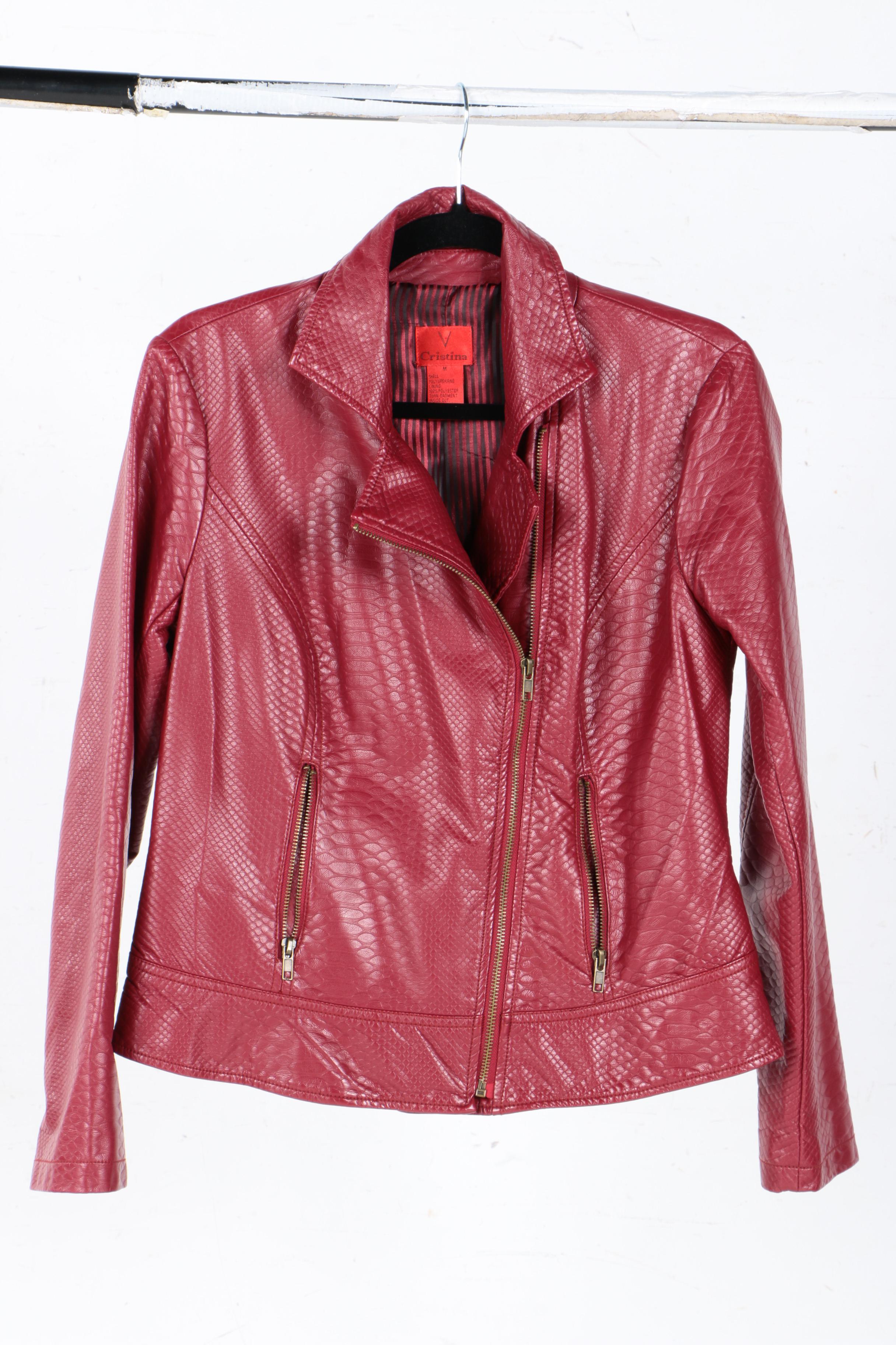 Women's Faux Leather Jackets Including Alfani
