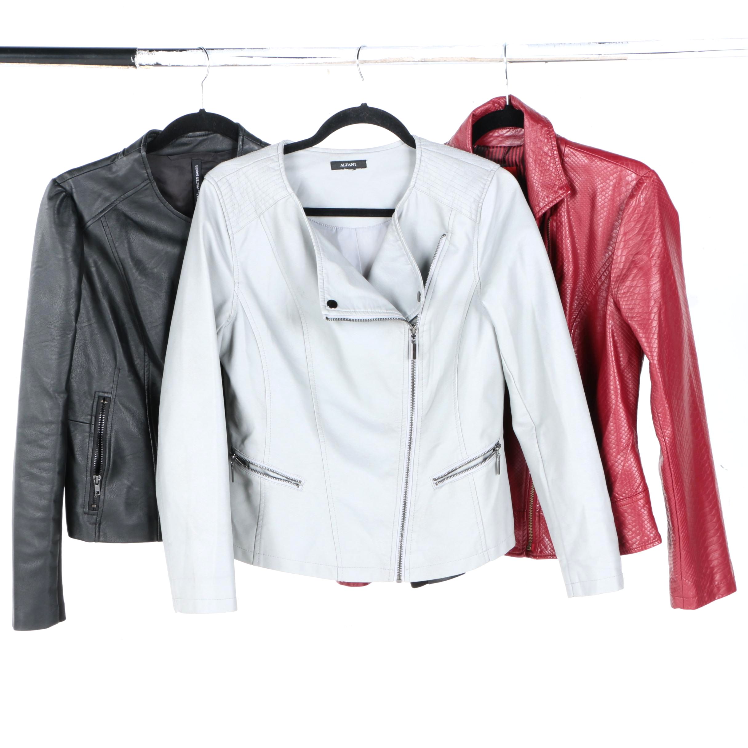 Women's Faux Leather Jackets Including Alfani