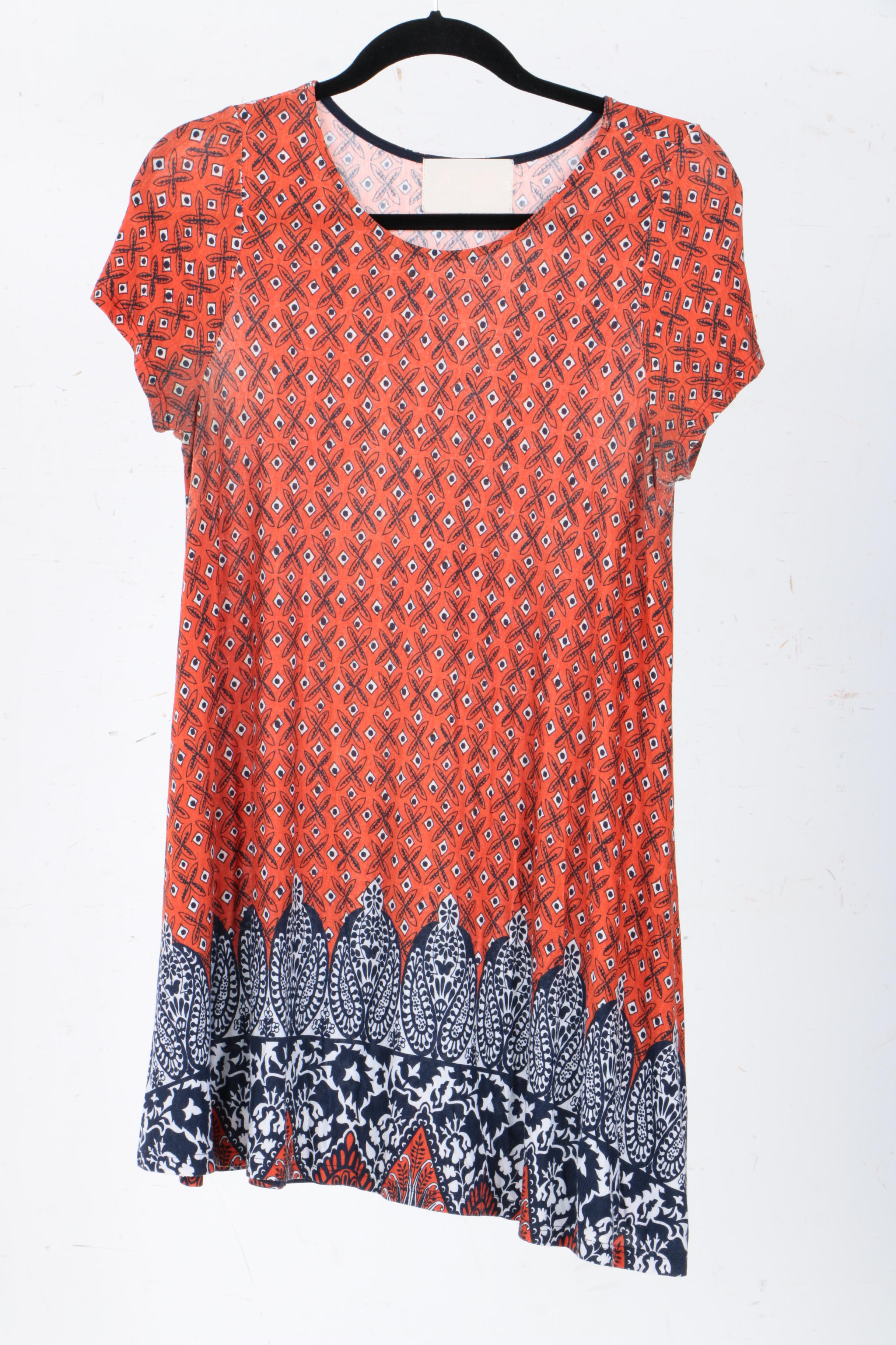 Women's Printed Tunic Tops/Dresses