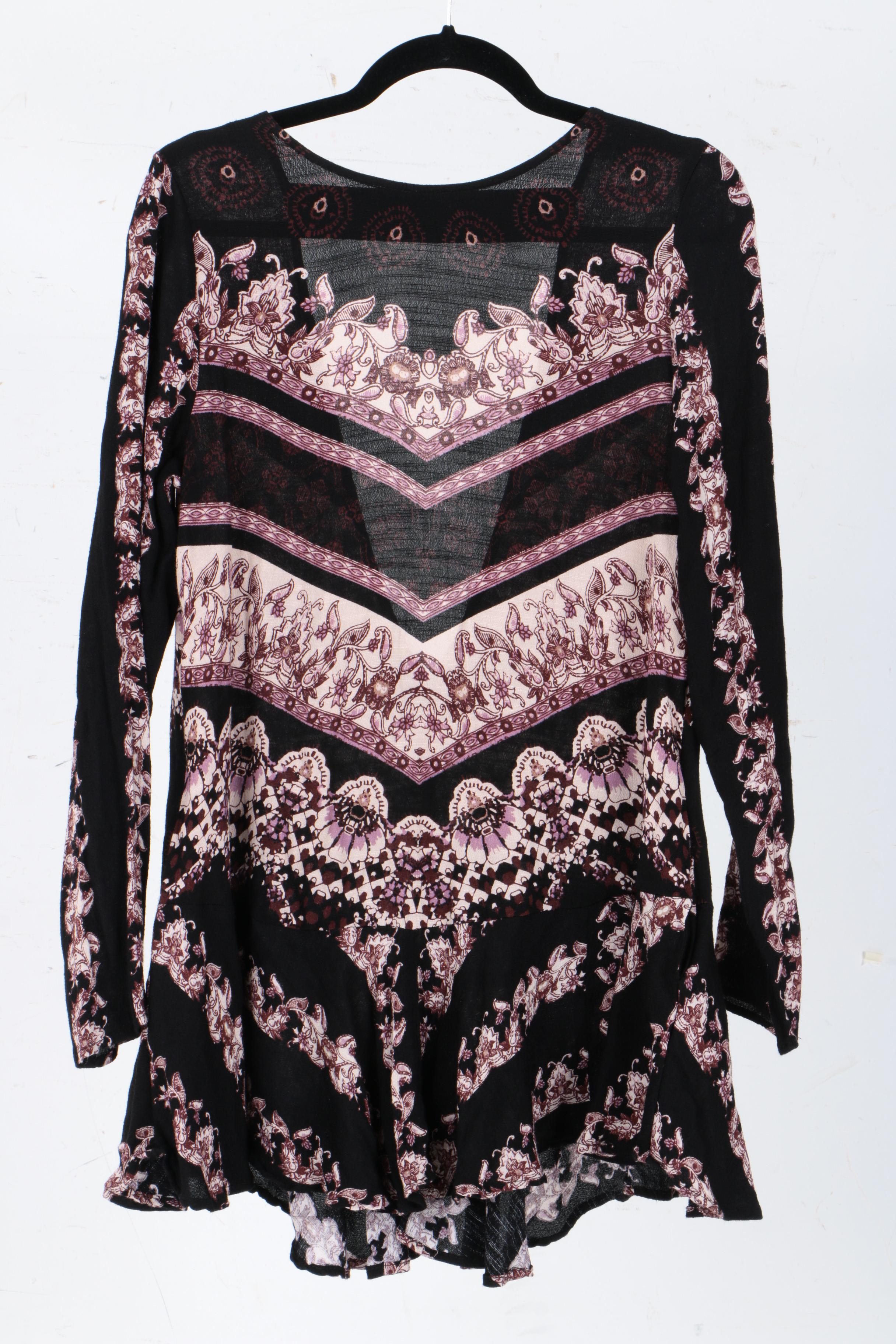 Women's Printed Tunic Tops/Dresses