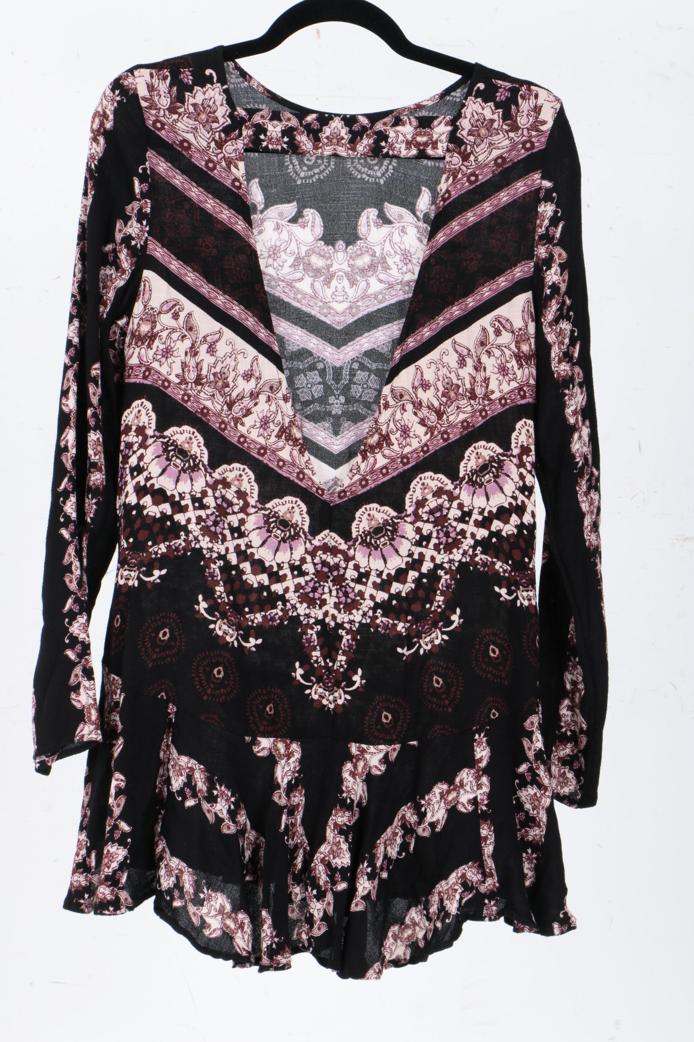 Women's Printed Tunic Tops/Dresses