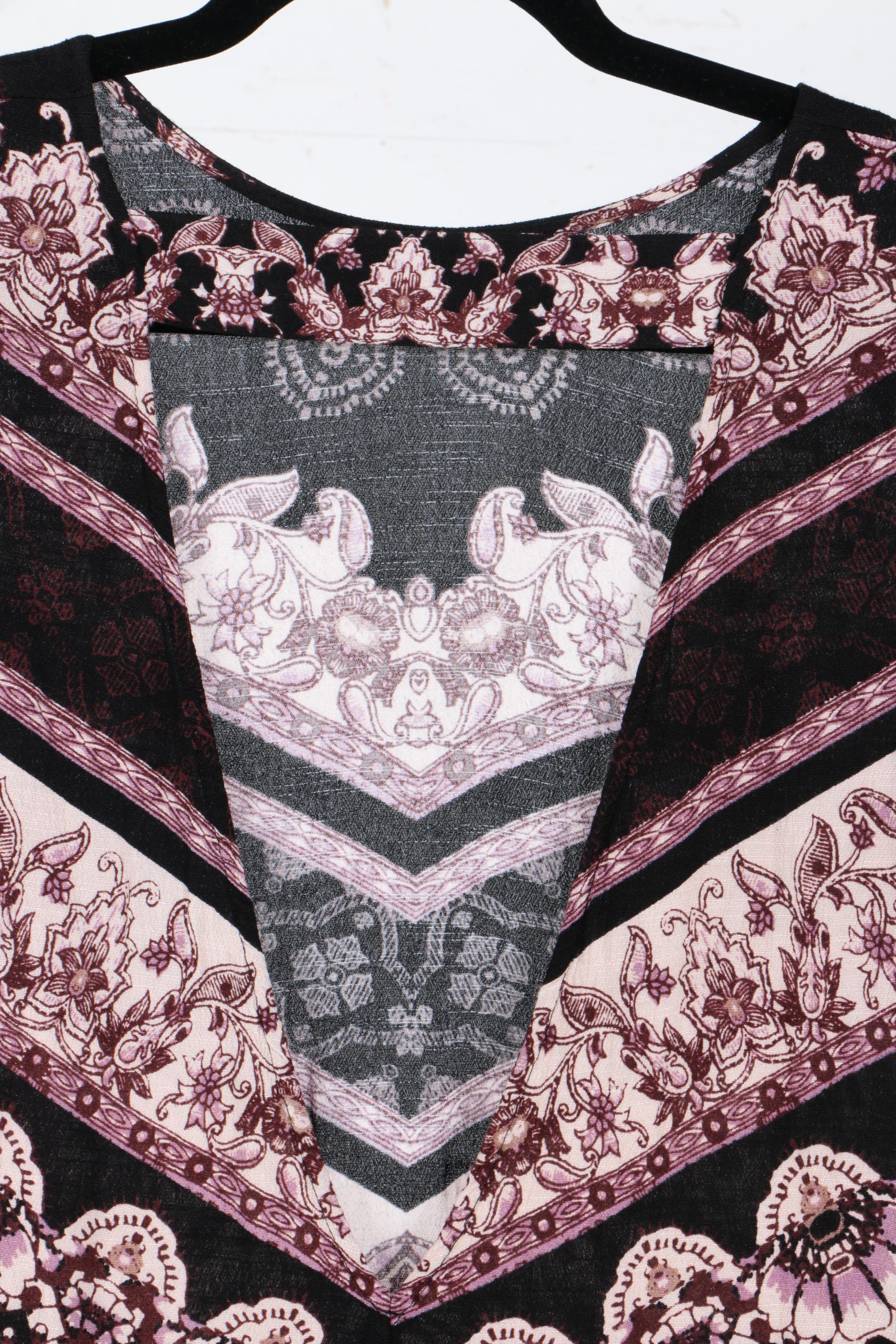 Women's Printed Tunic Tops/Dresses