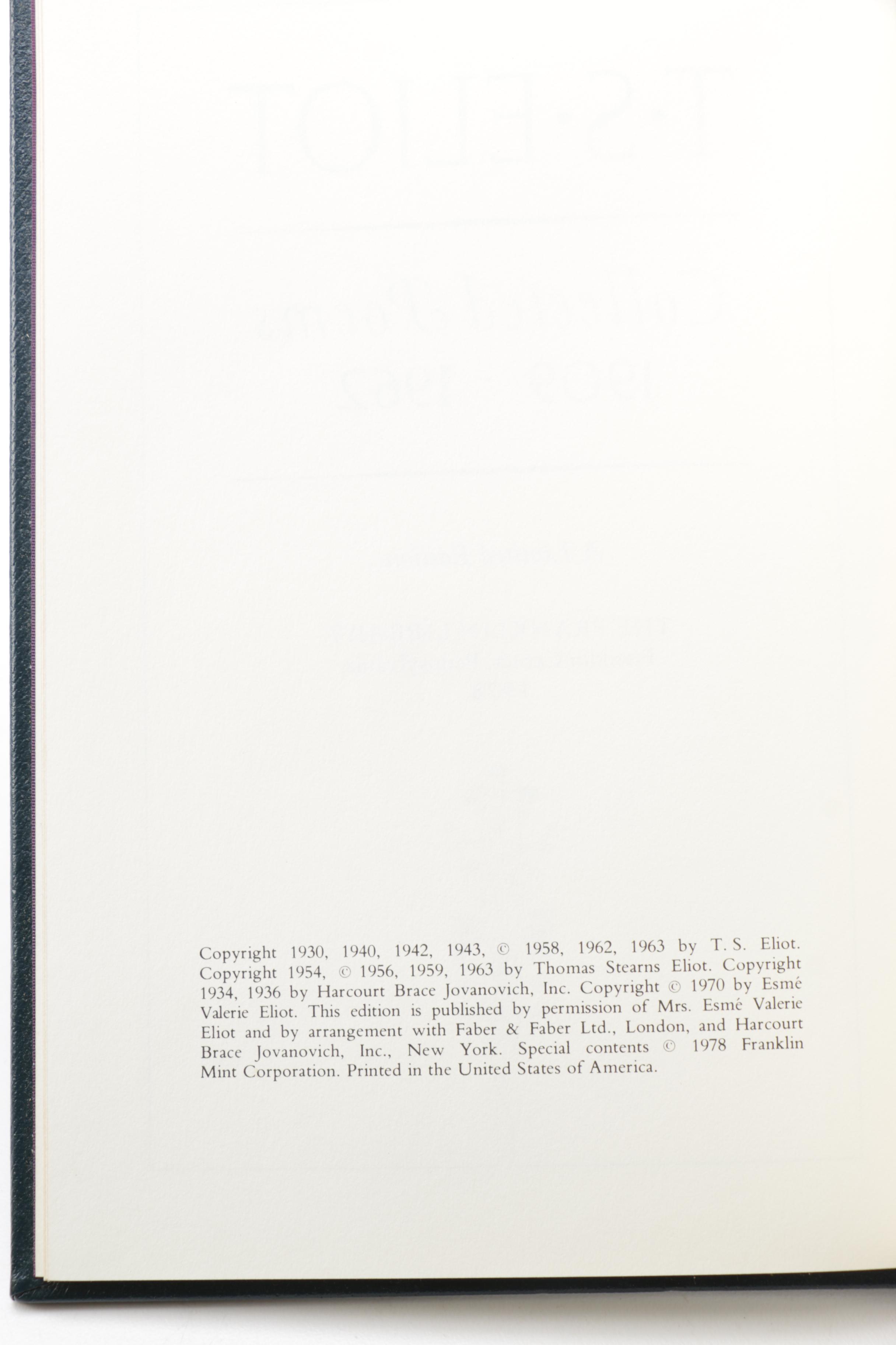 Franklin Library Leatherbound American Poetry Collections