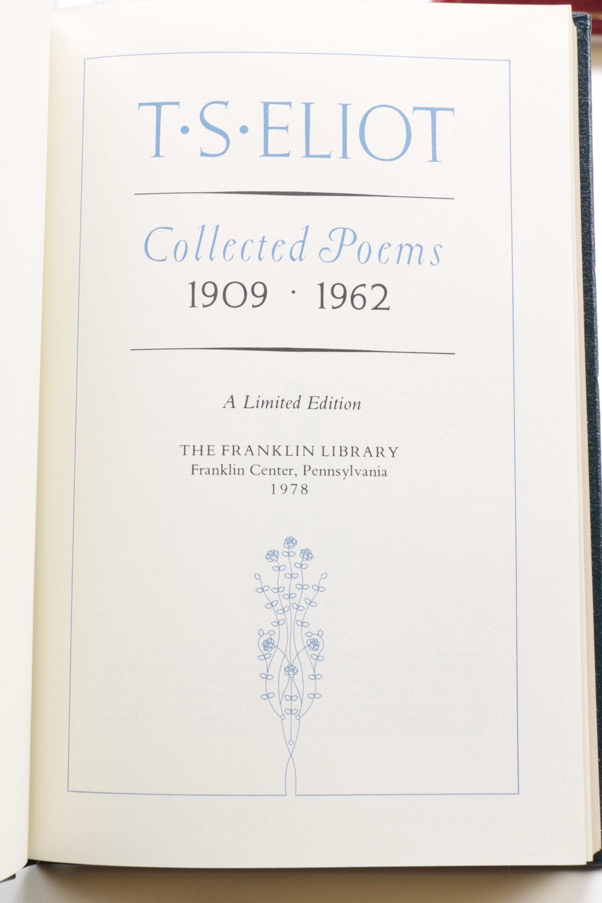 Franklin Library Leatherbound American Poetry Collections