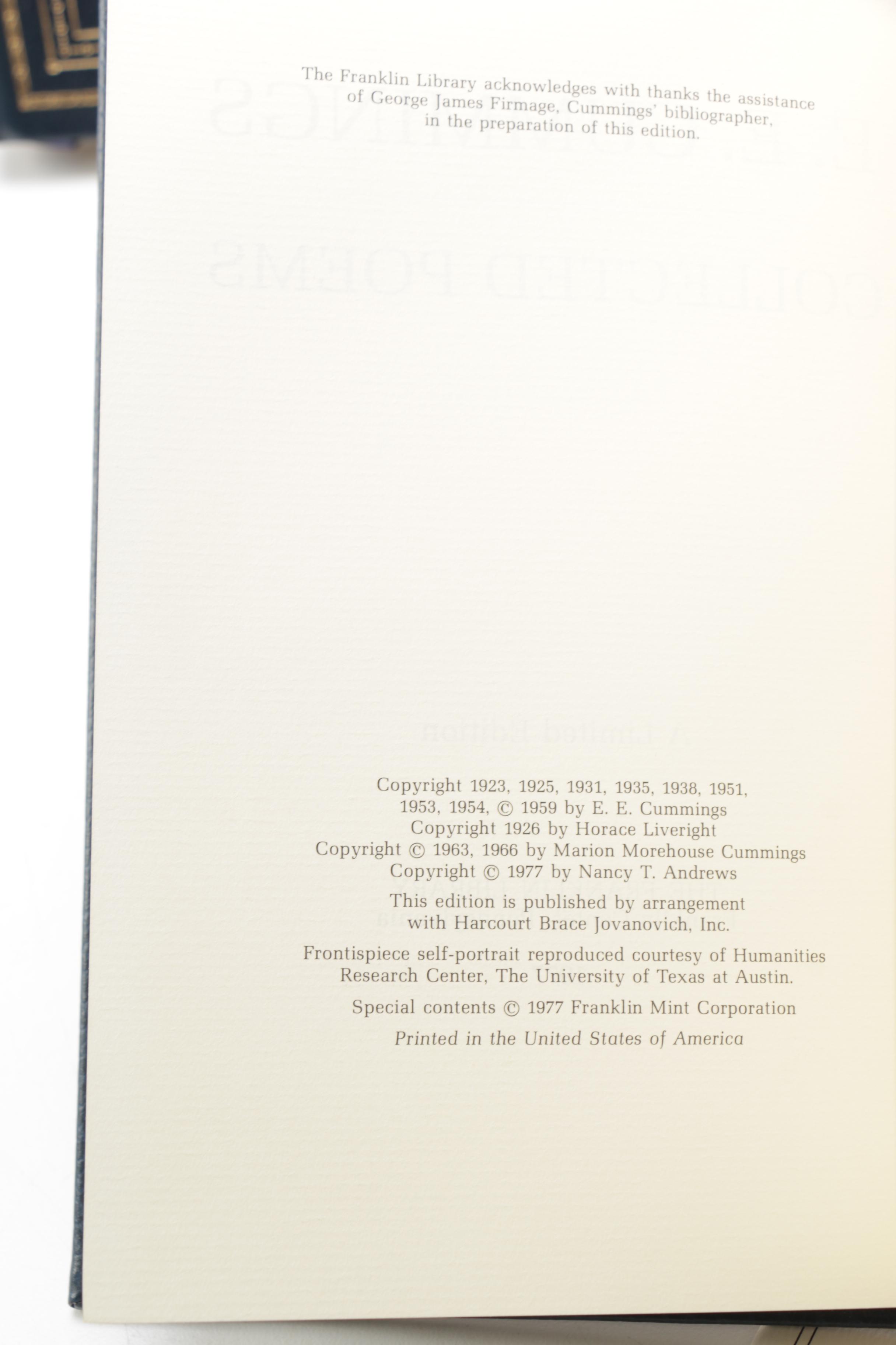 Franklin Library Leatherbound American Poetry Collections