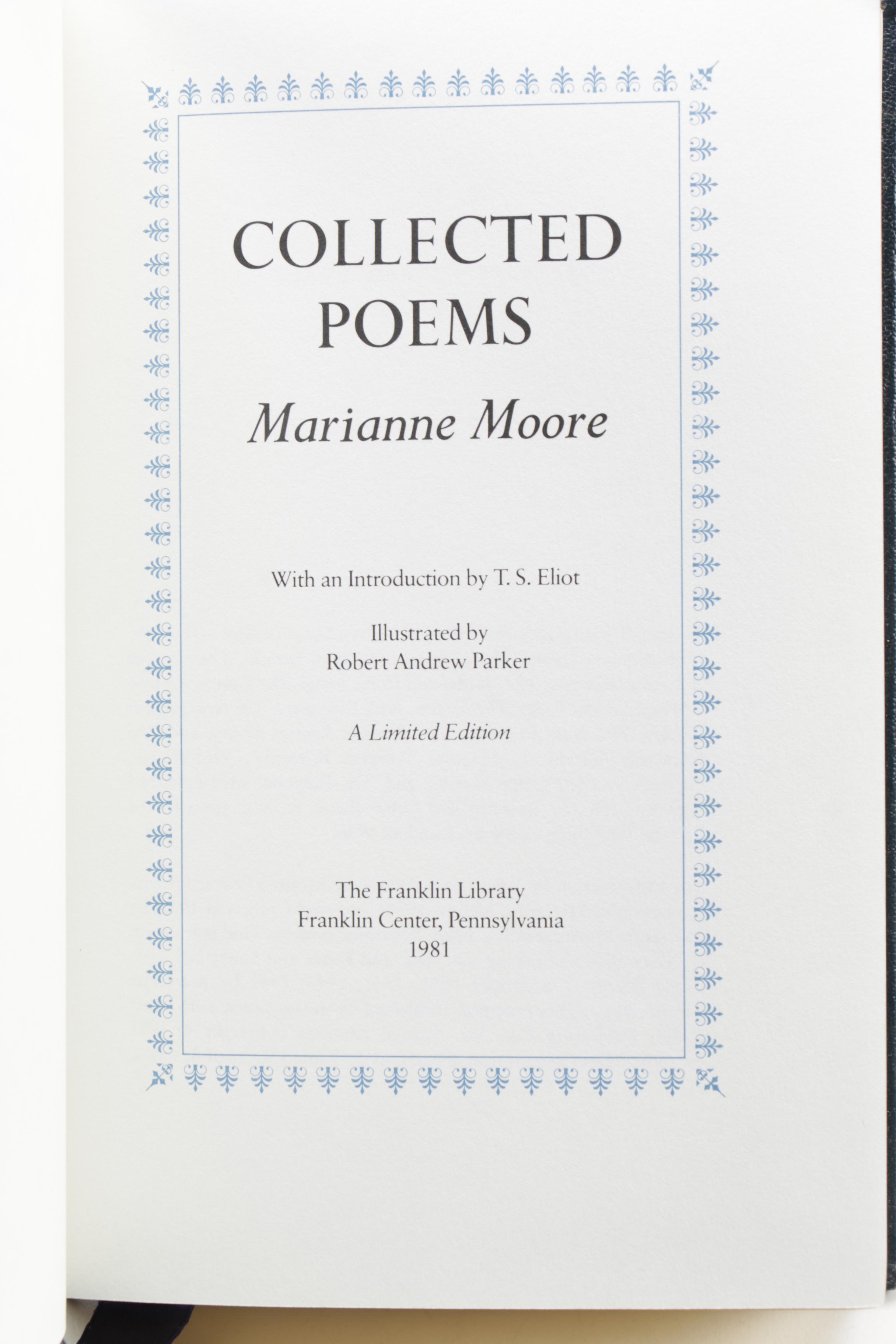 Franklin Library Leatherbound American Poetry Collections