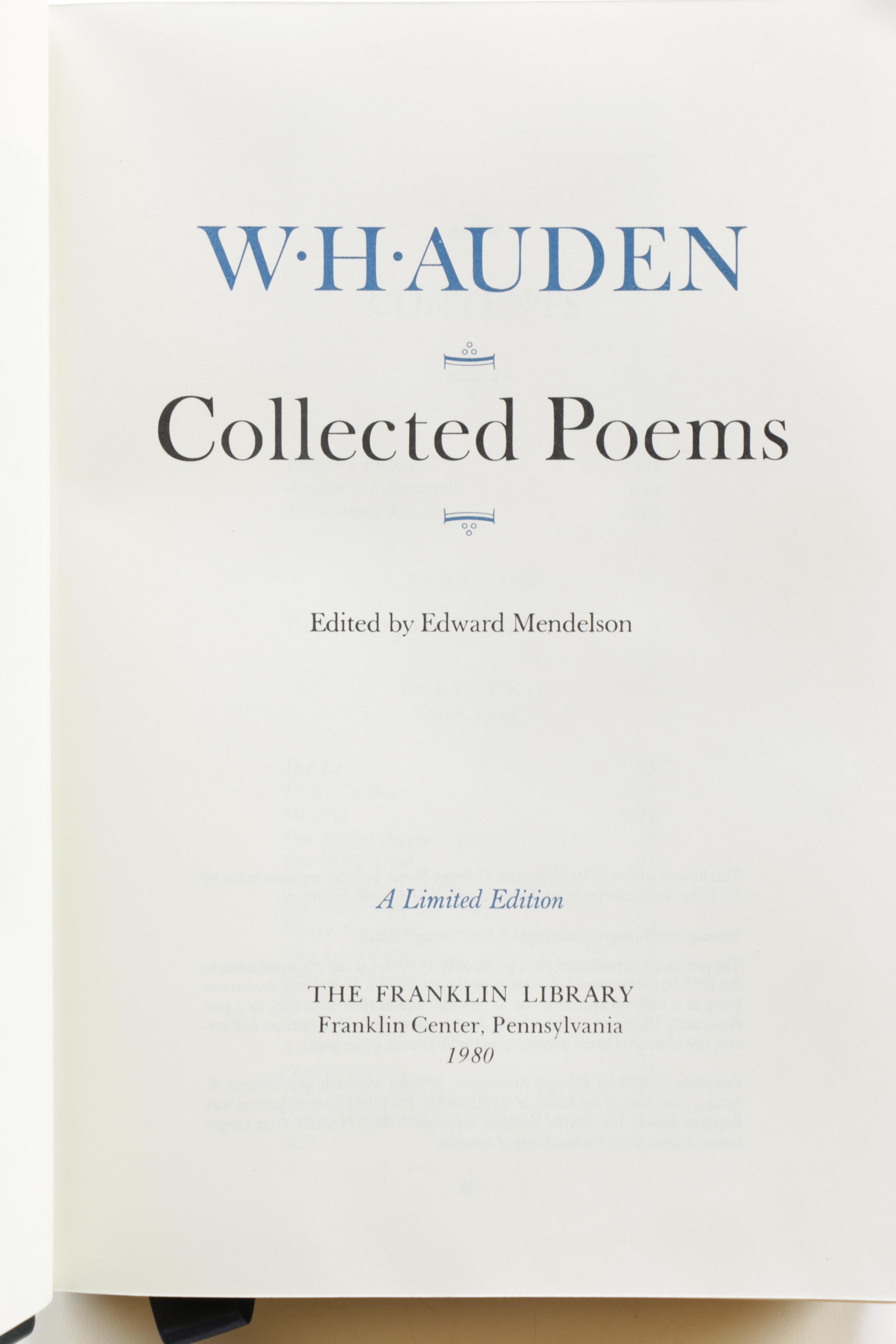 Franklin Library Leatherbound American Poetry Collections