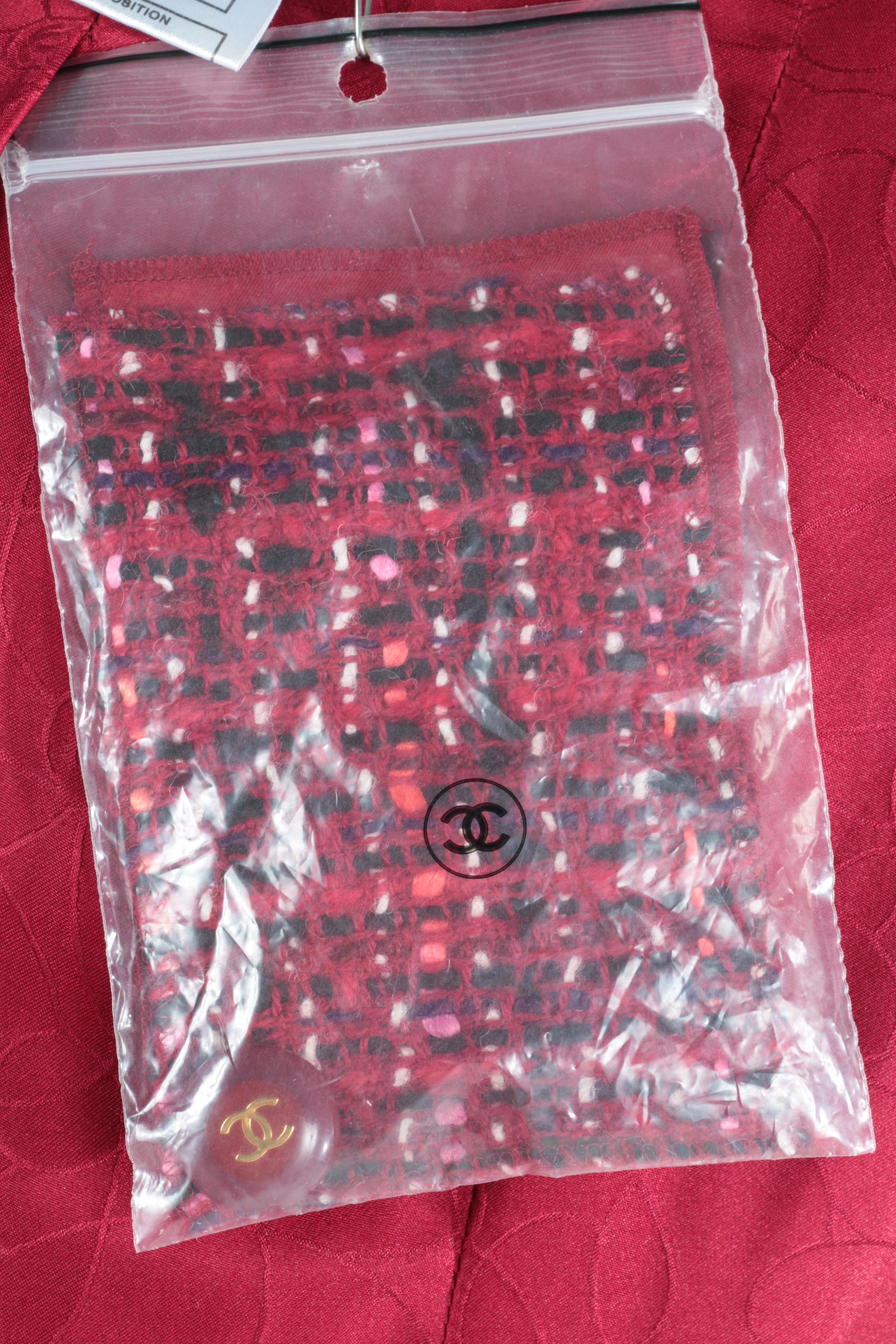 Chanel Tweed Coat Dress with Scarf