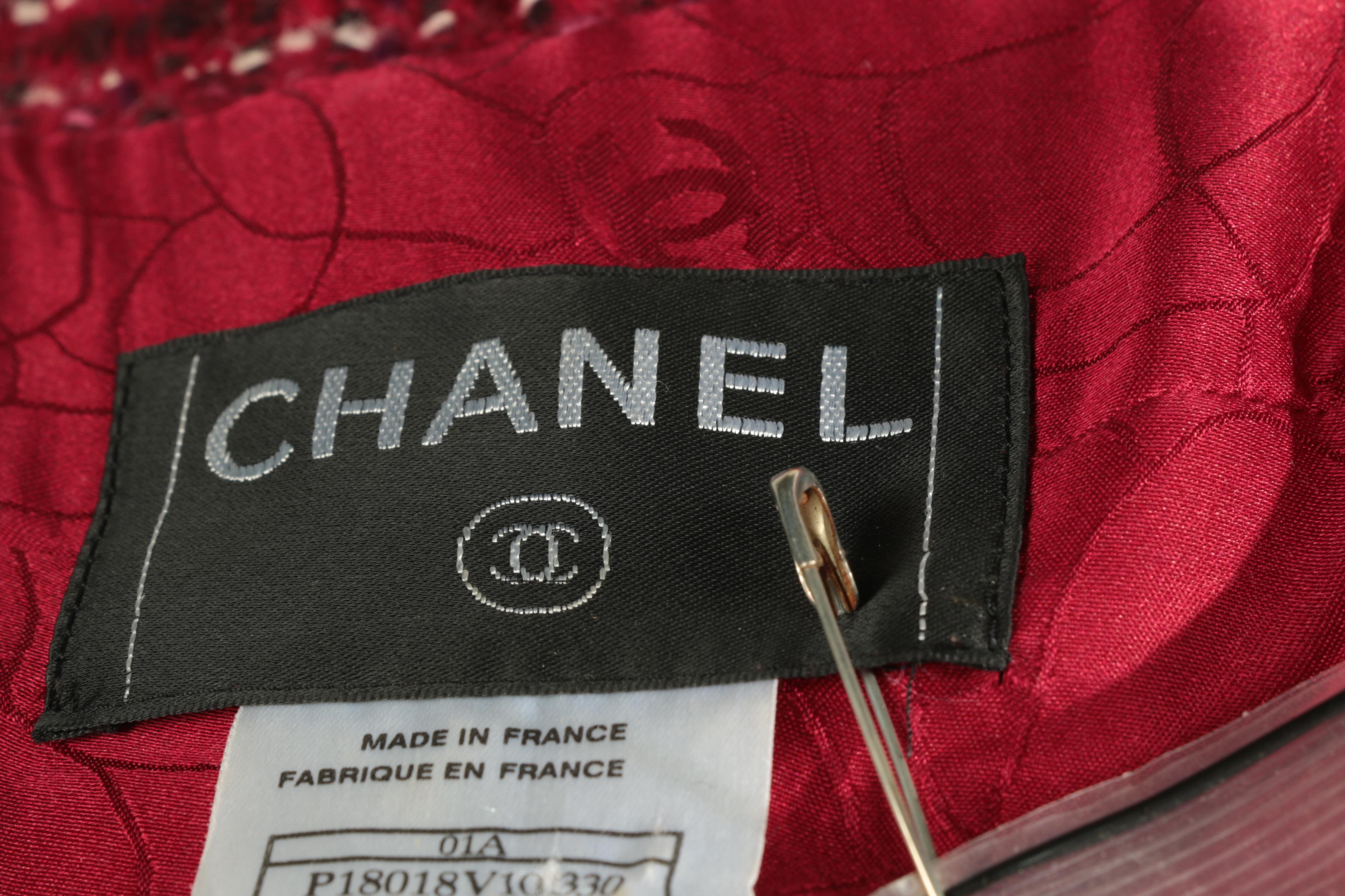 Chanel Tweed Coat Dress with Scarf