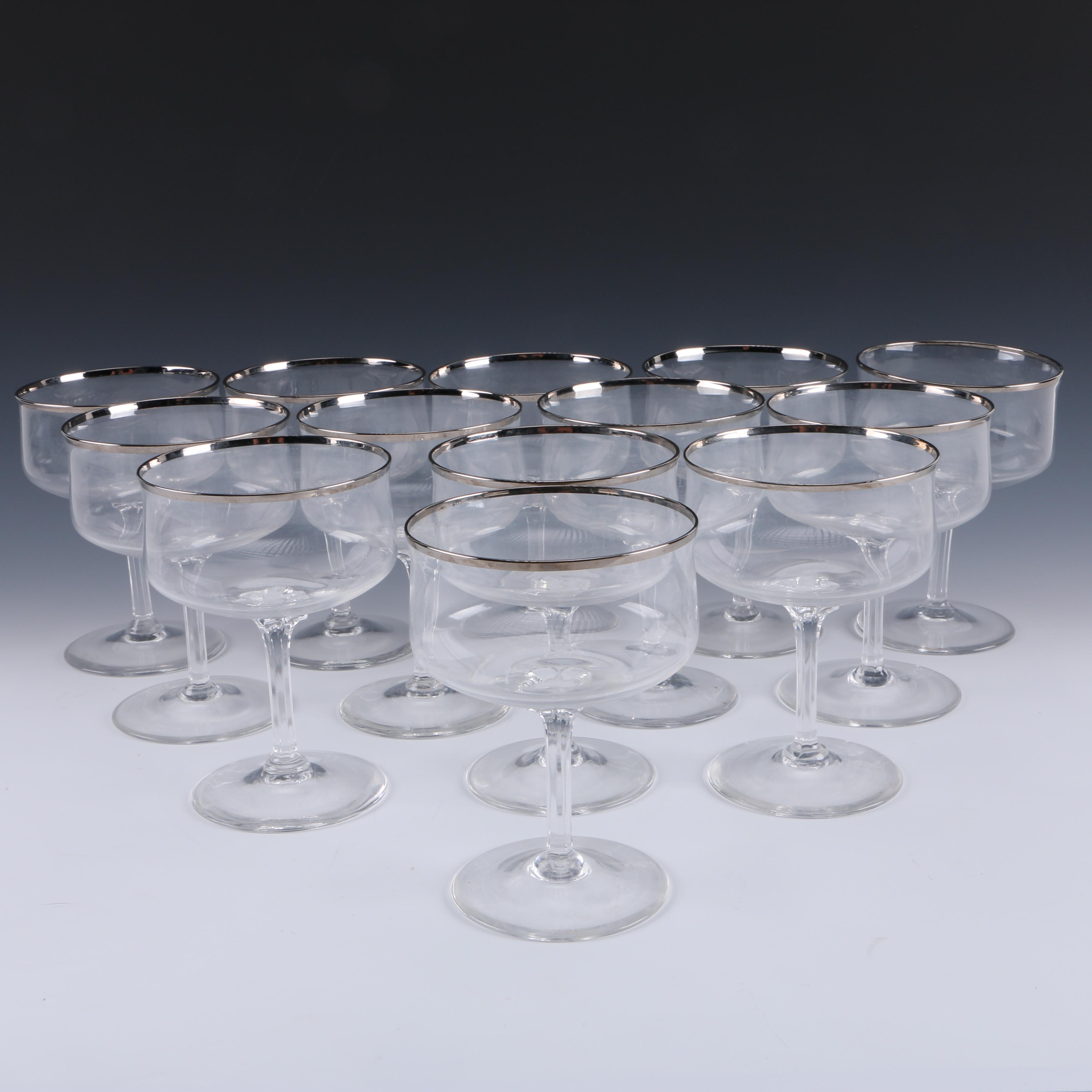 Lenox "Desire" Platinum Trimmed Champagne Glasses