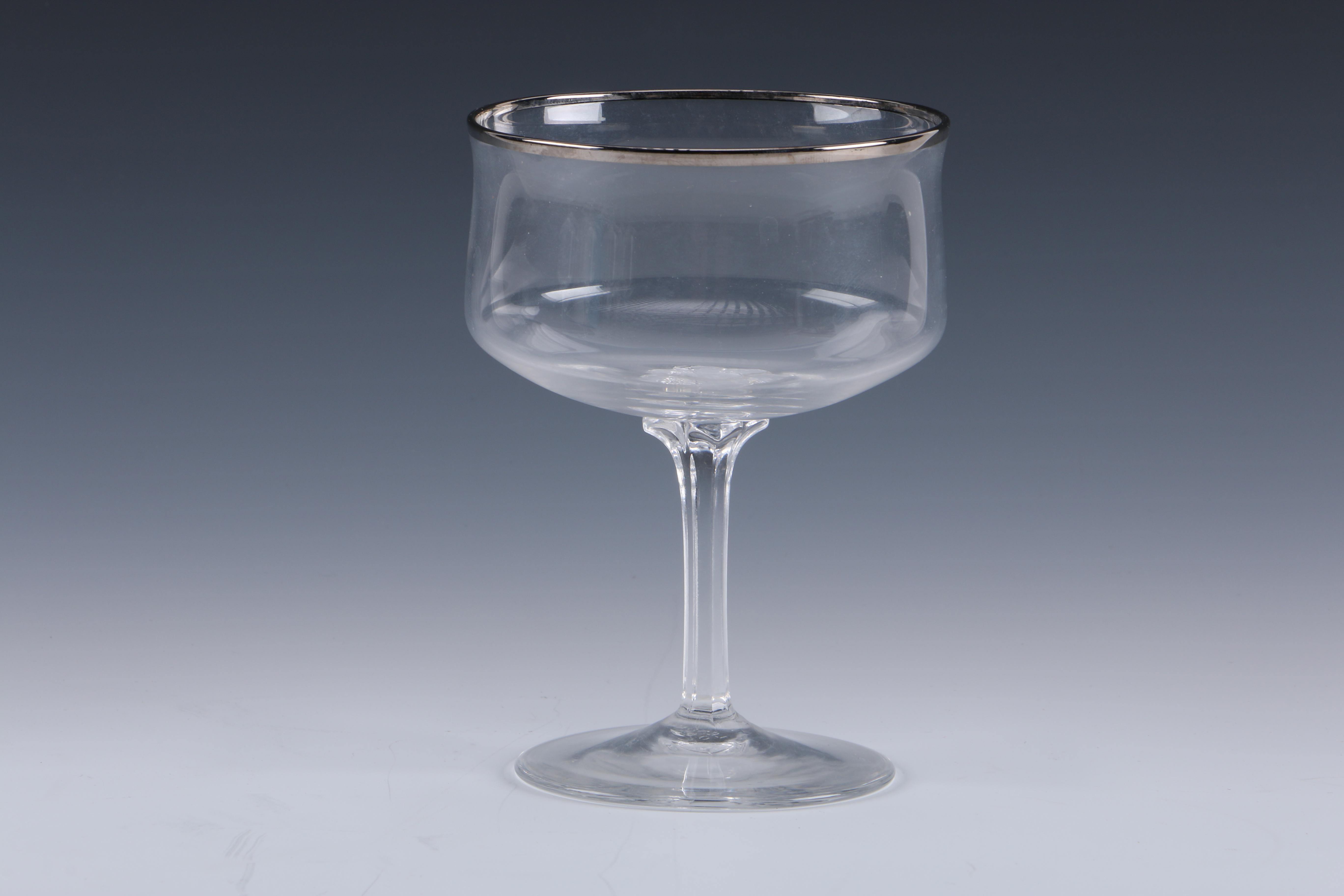 Lenox "Desire" Platinum Trimmed Champagne Glasses