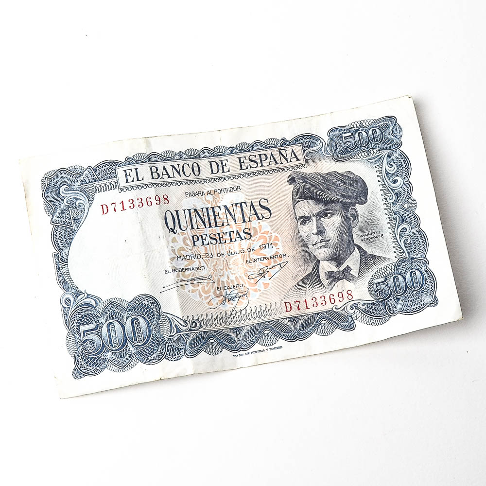 1971 Spain 500 Pesetas Banknote