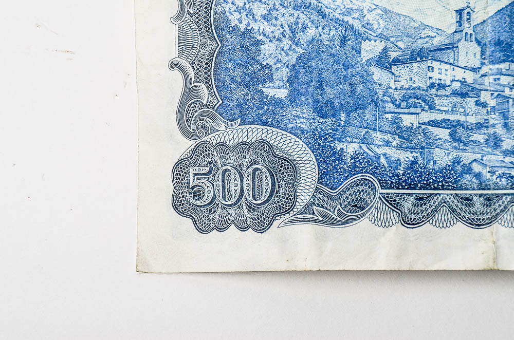 1971 Spain 500 Pesetas Banknote