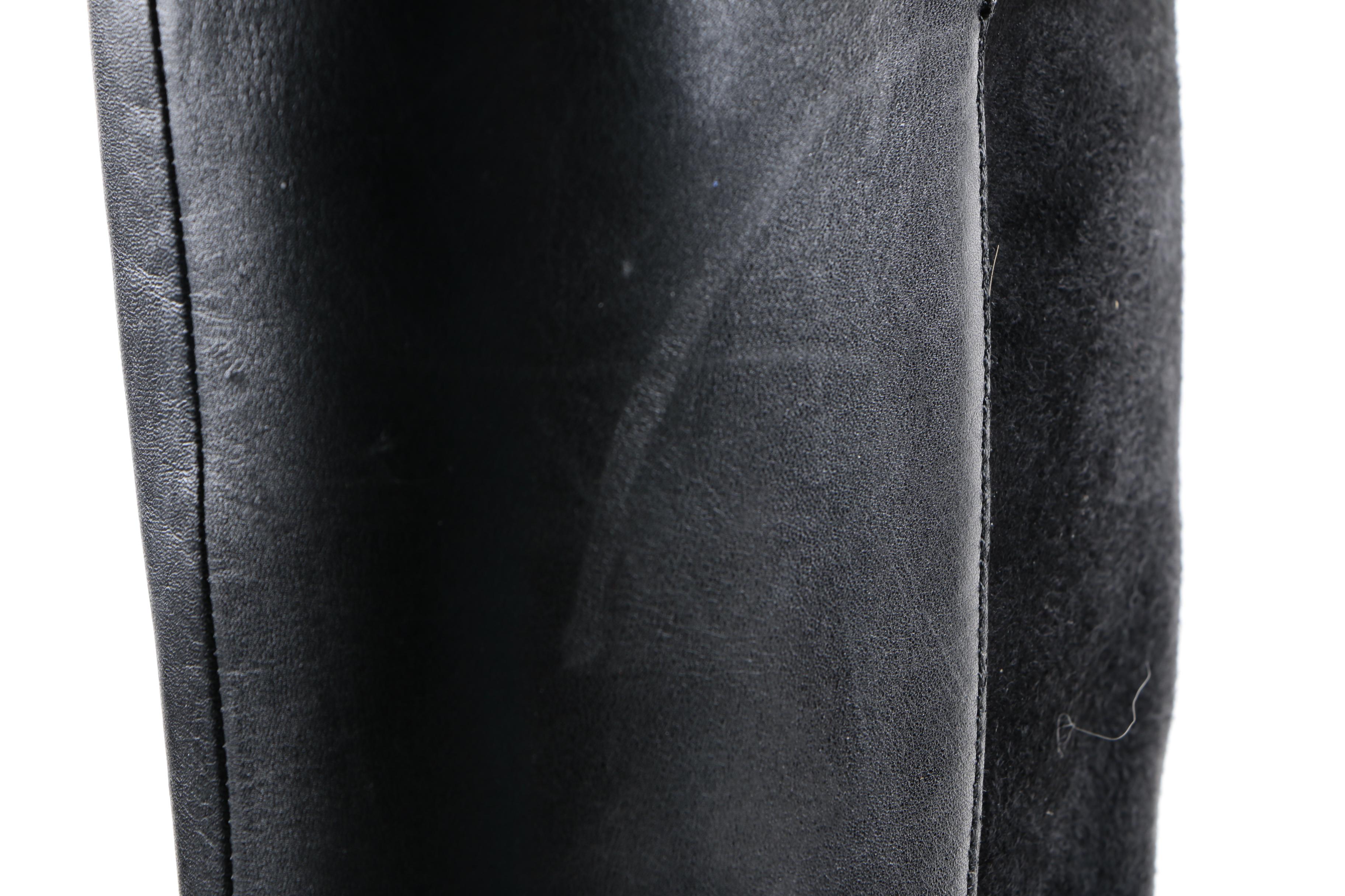 Two Pairs of Women's Black Leather Boots