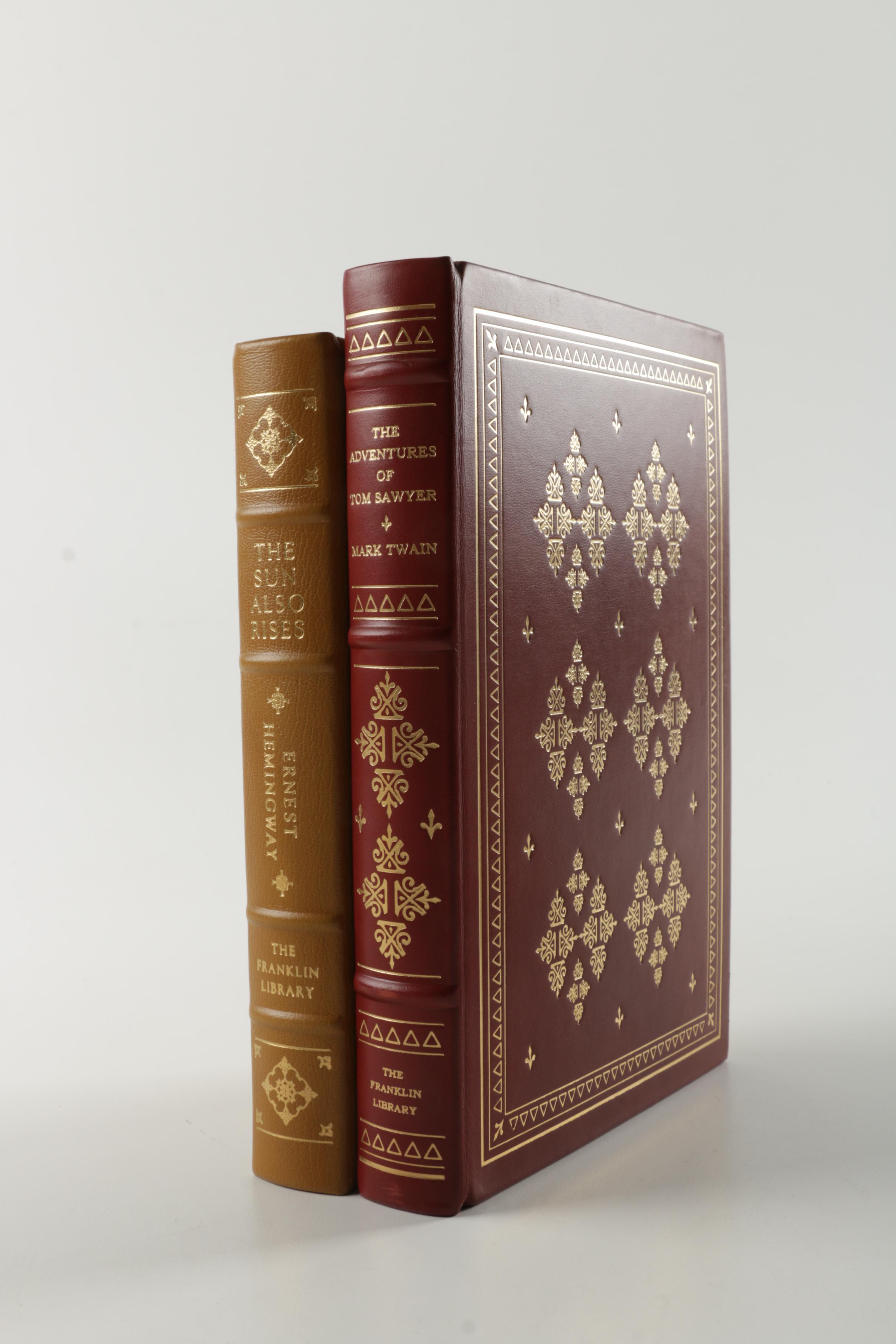 Franklin Library "Masterpieces of American Literature" Hemingway and Twain