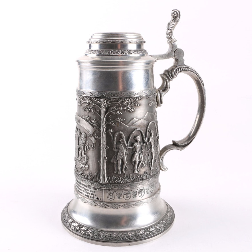 Zinn Pewter Beer Stein