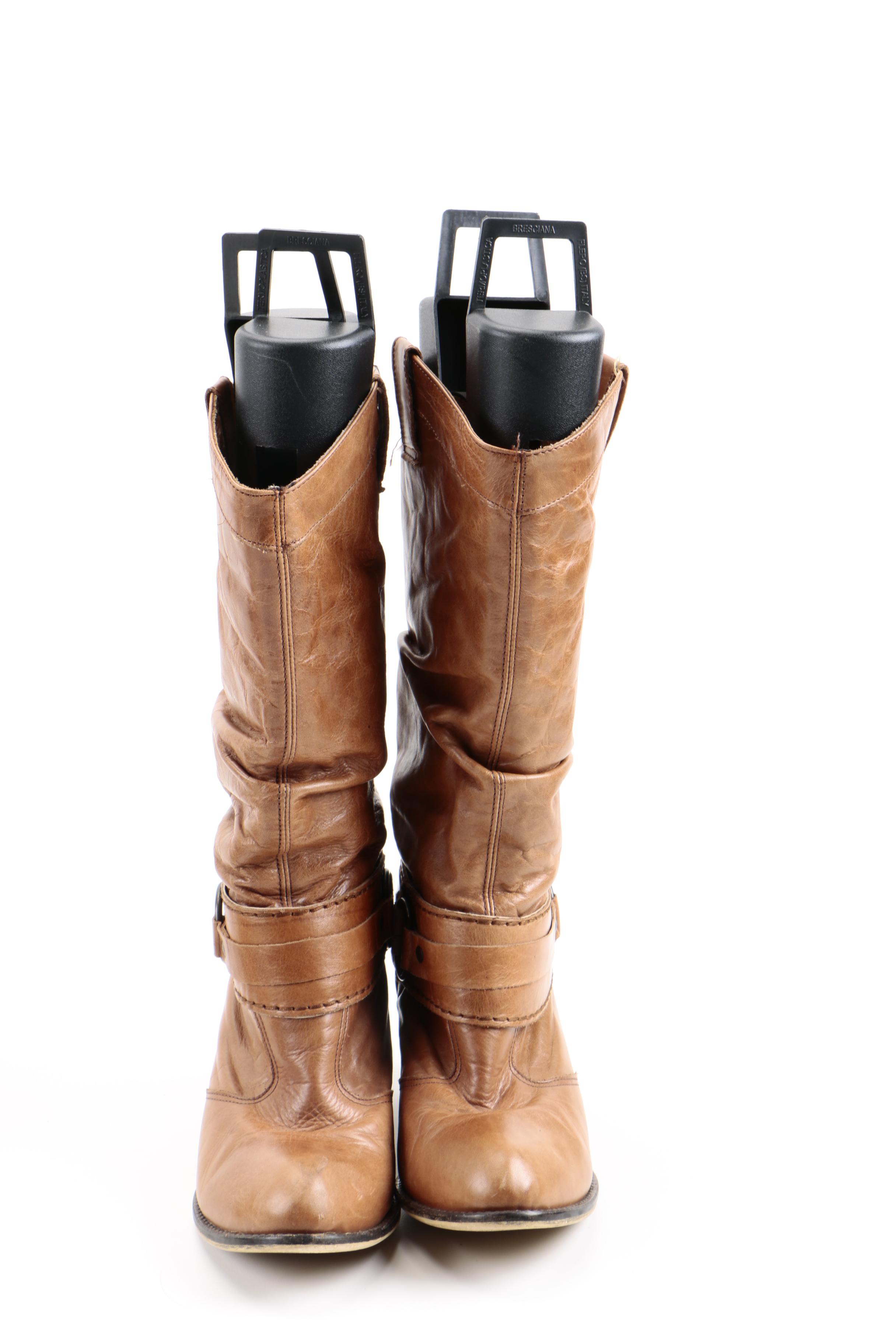 Women's Leather Cowboy Boots and Suede Booties