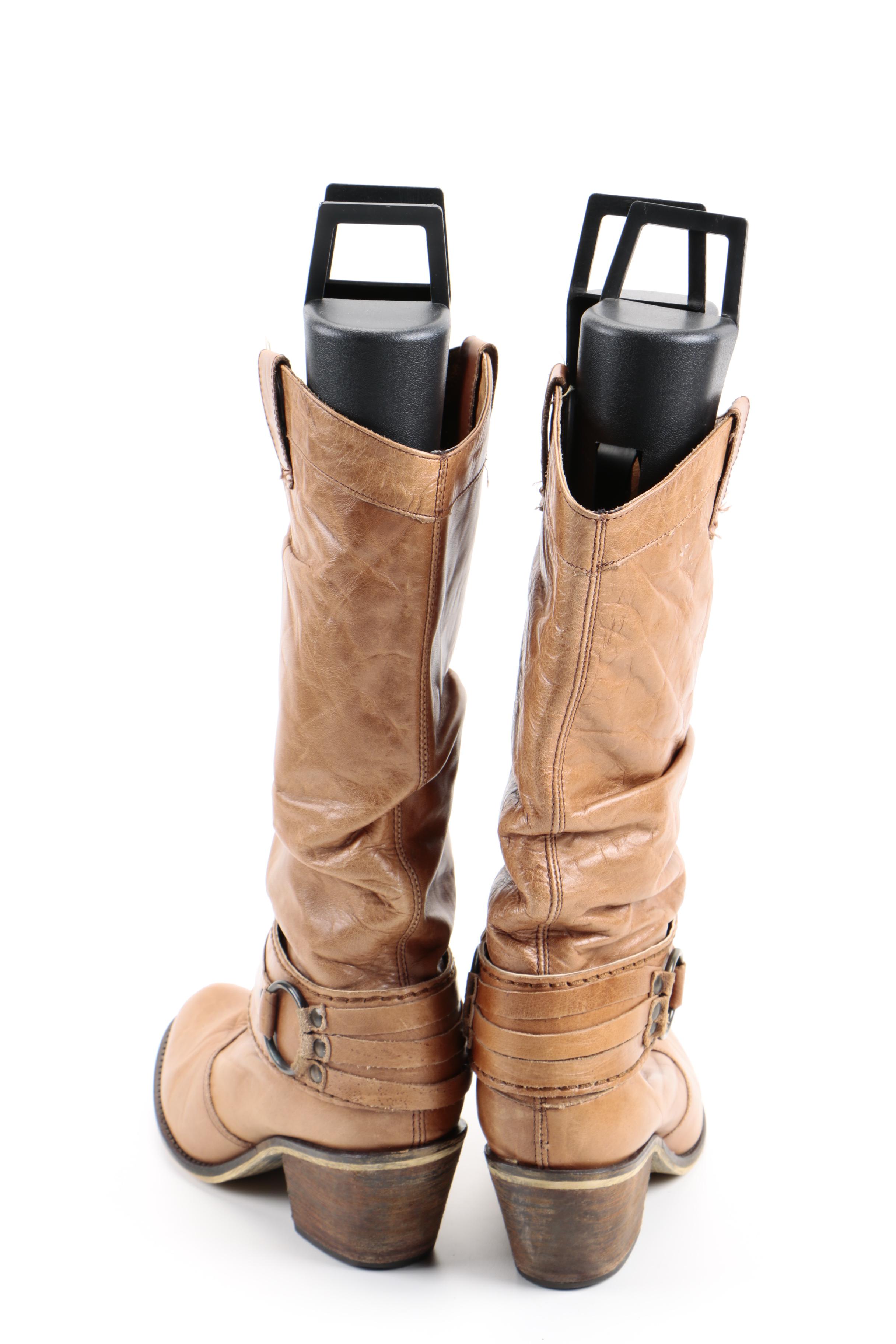 Women's Leather Cowboy Boots and Suede Booties