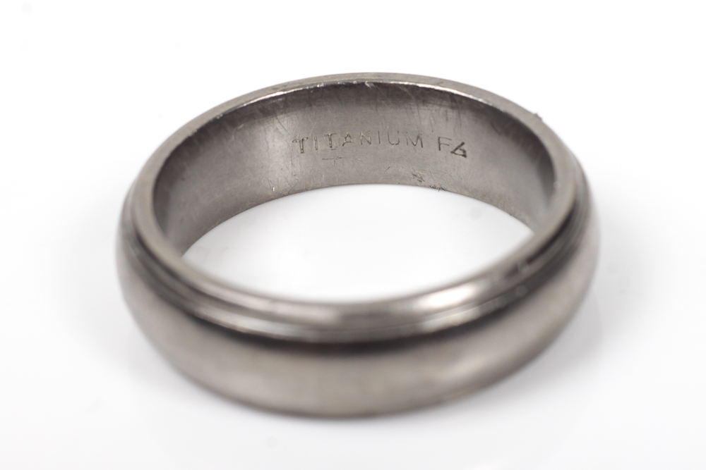 Collection of Titanium and Silver Toned Rings