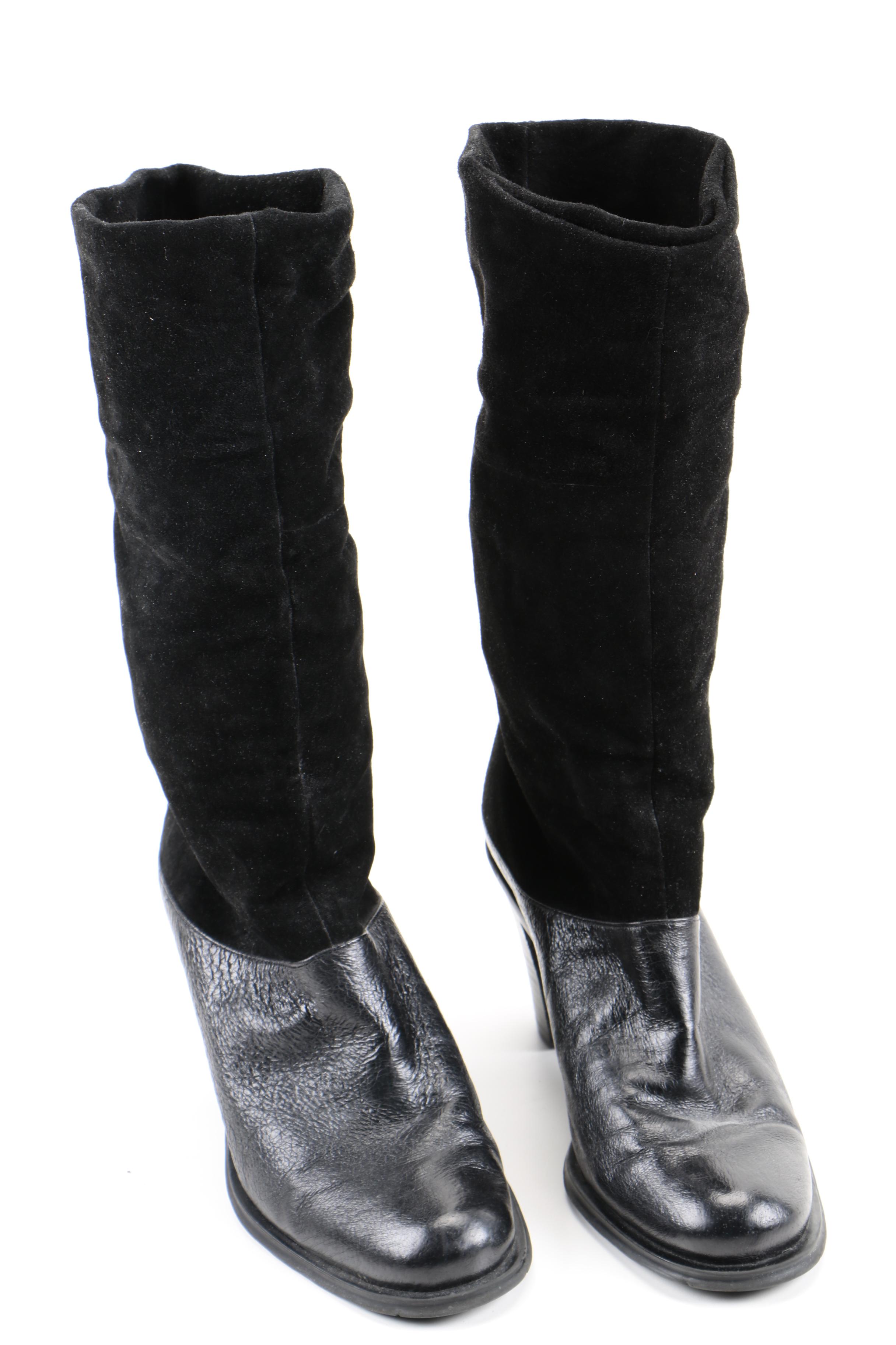 Heeled Leather Boots