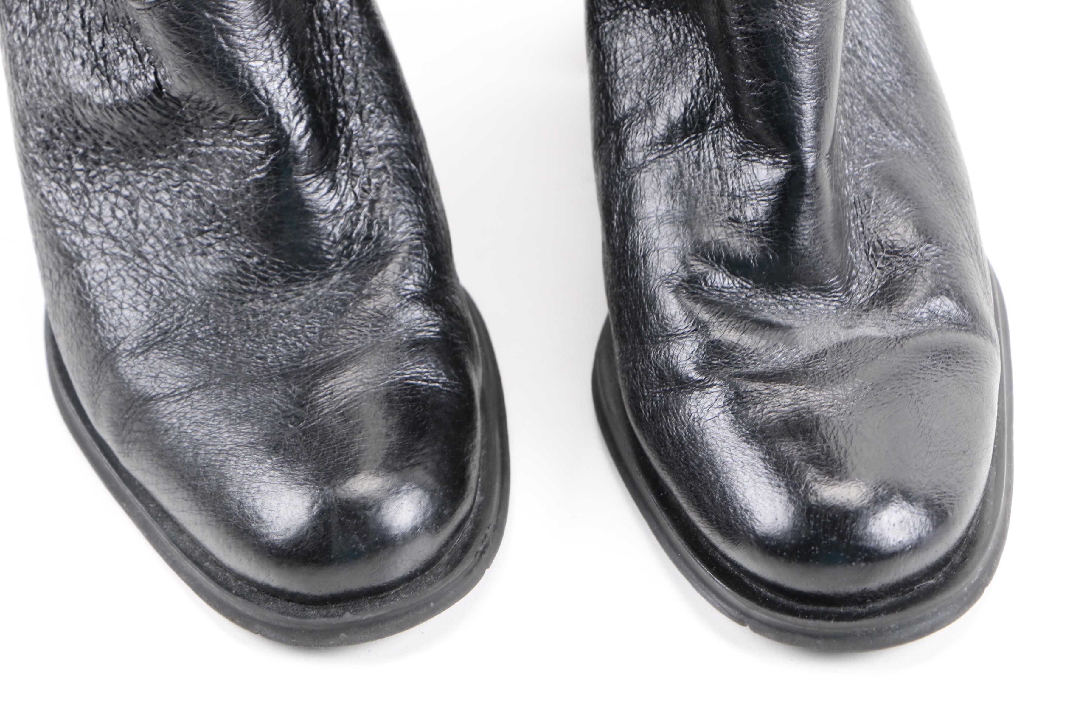 Heeled Leather Boots