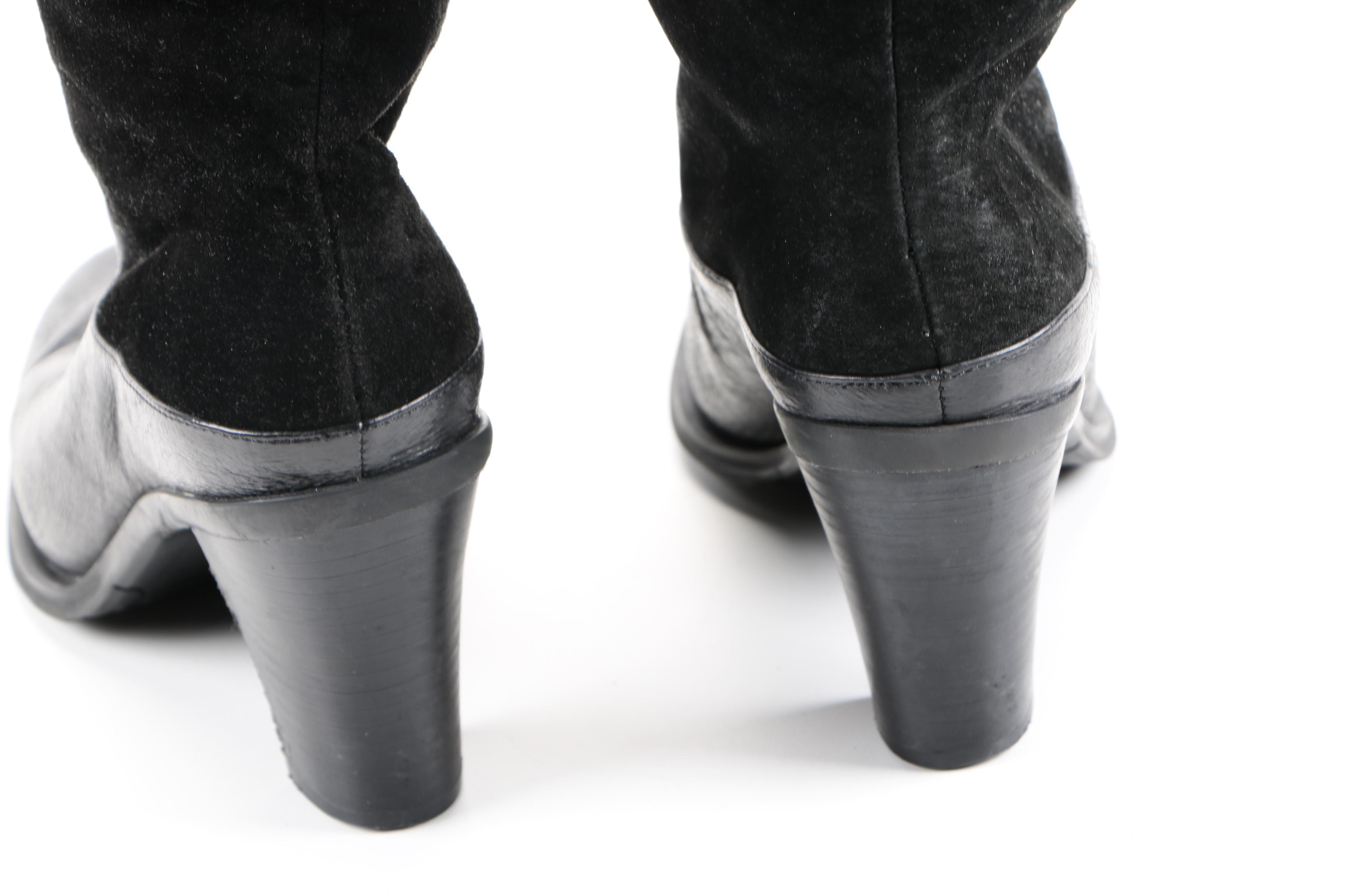 Heeled Leather Boots