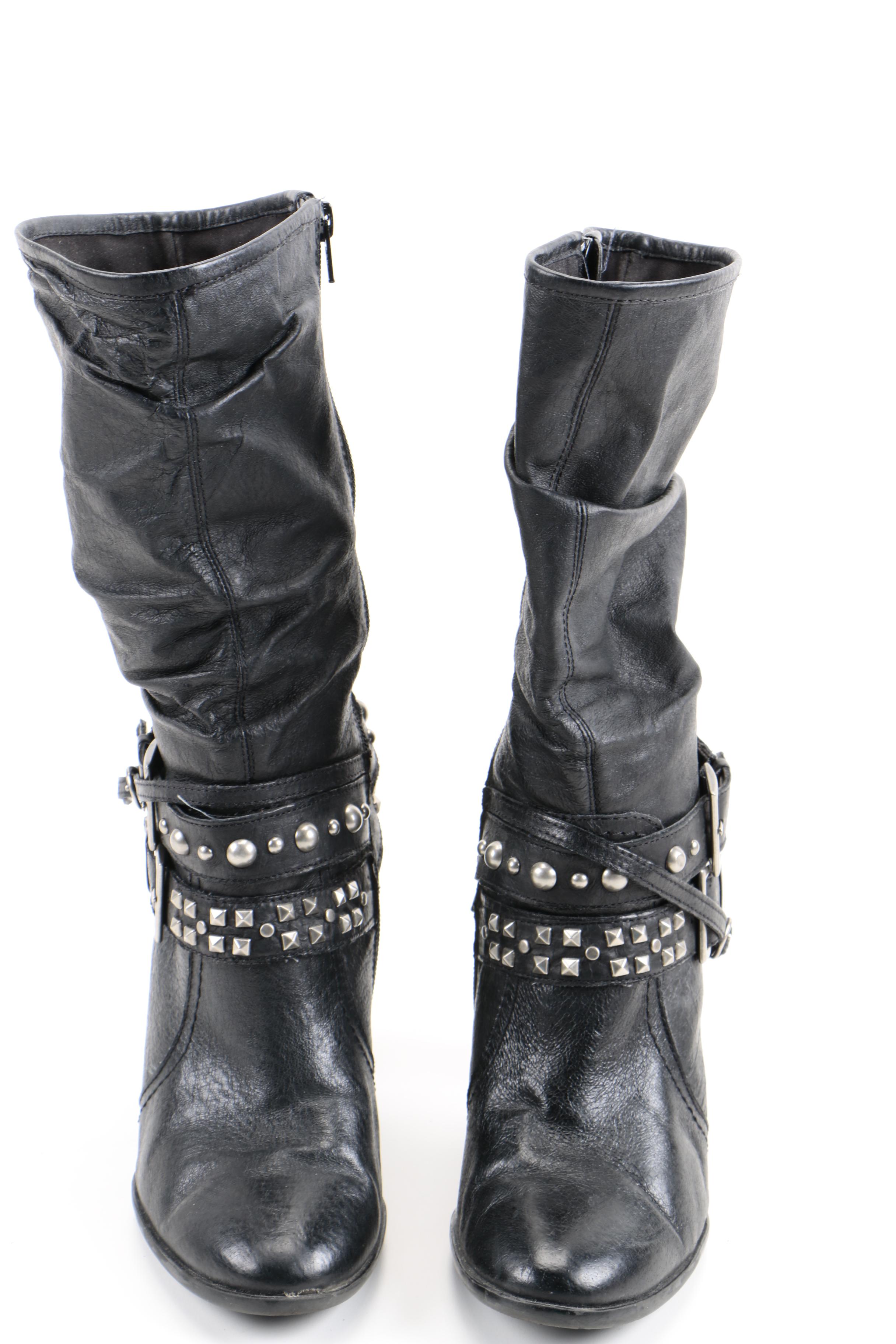 Heeled Leather Boots