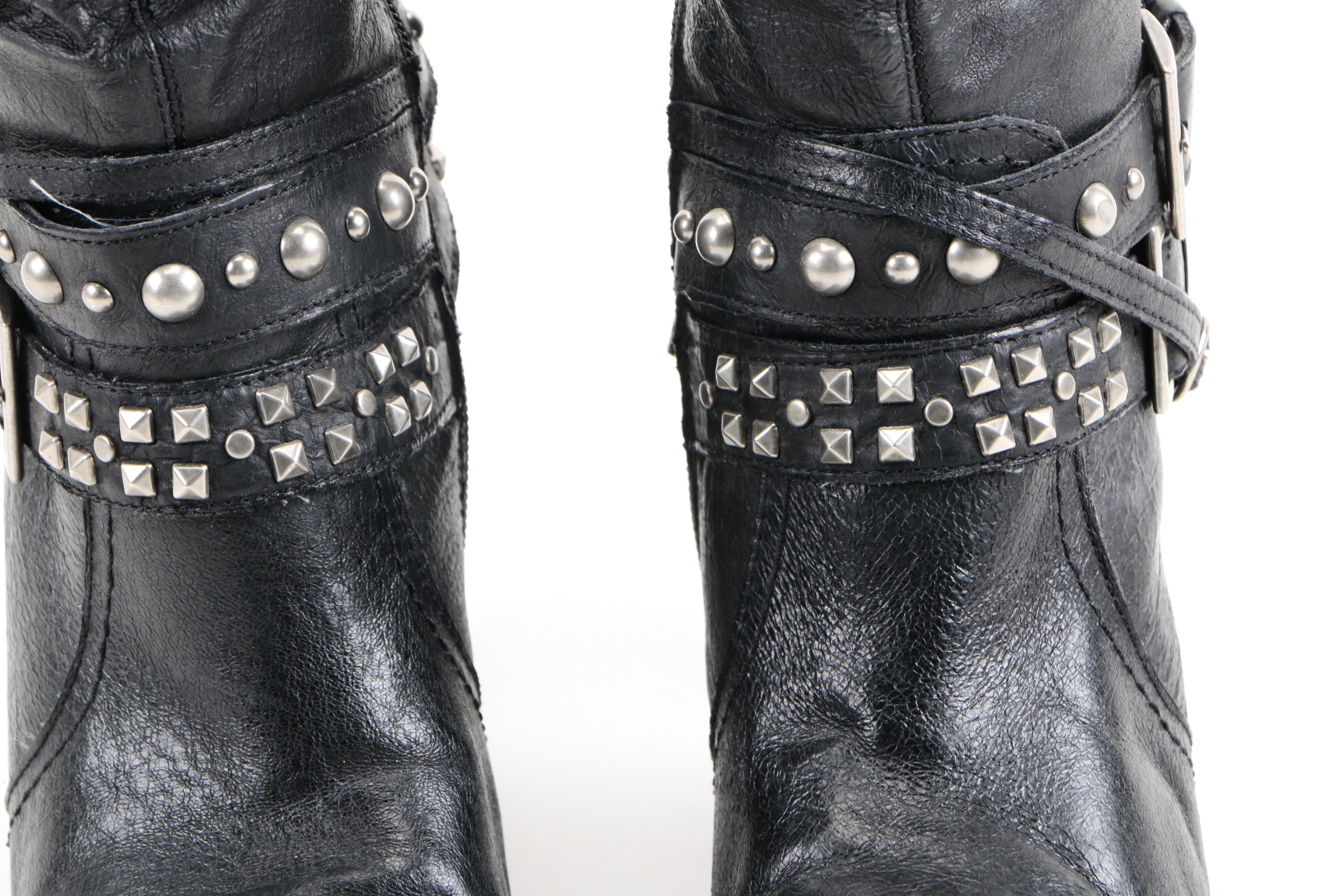 Heeled Leather Boots