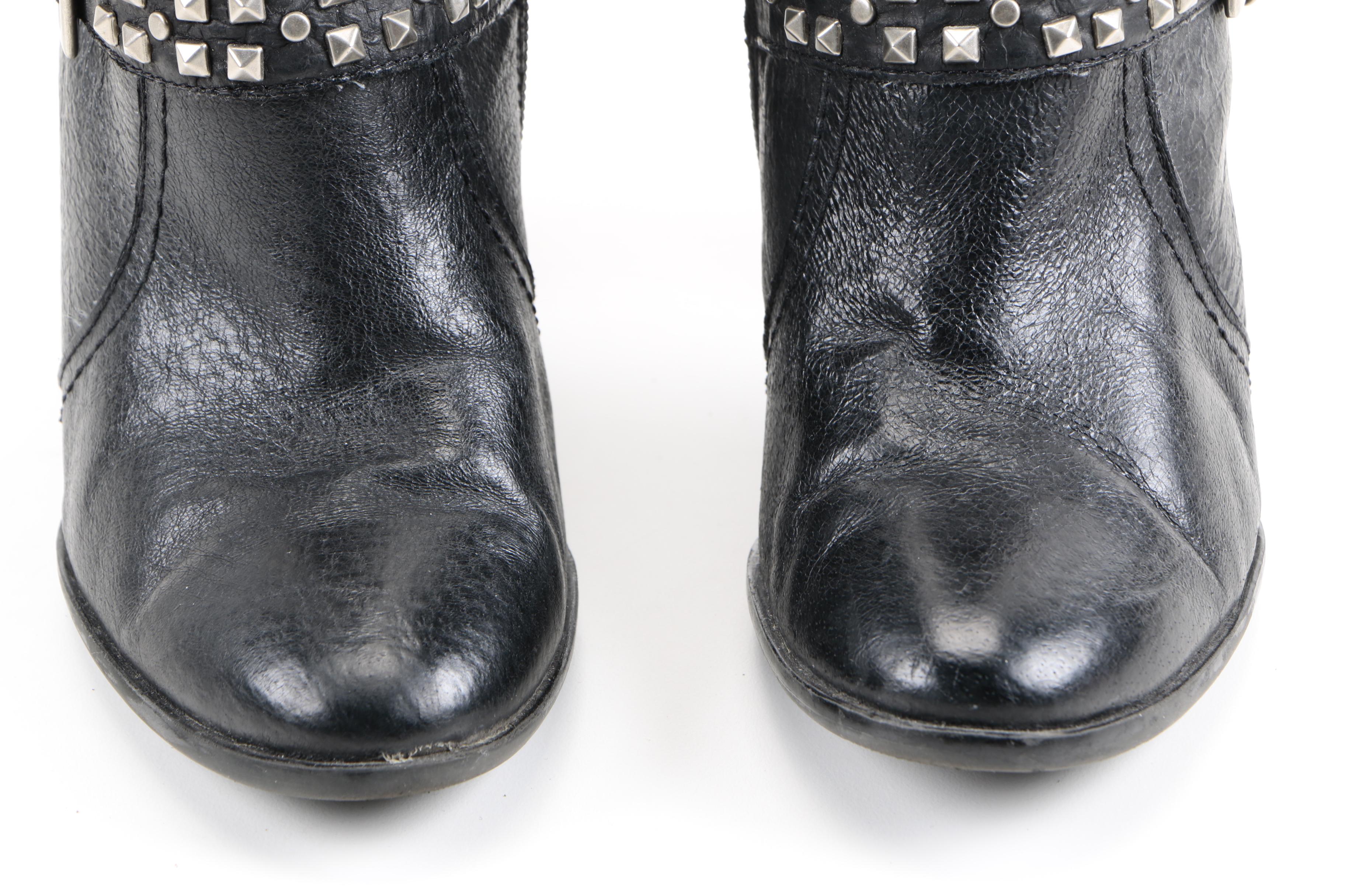 Heeled Leather Boots