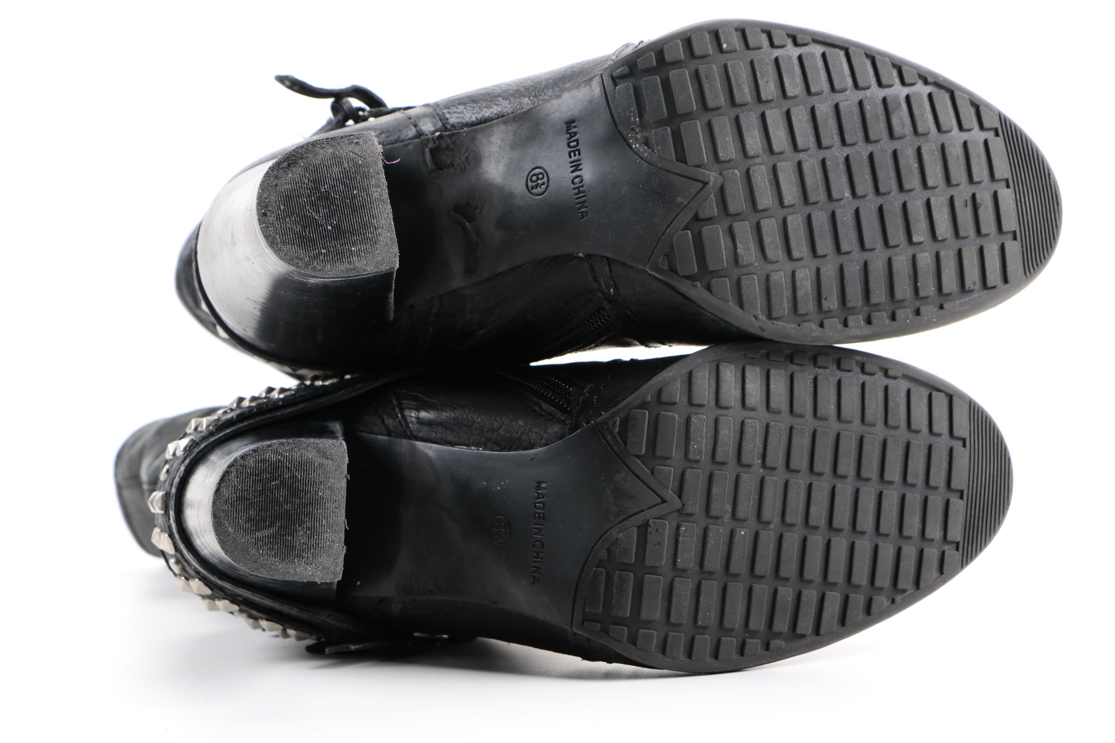 Heeled Leather Boots