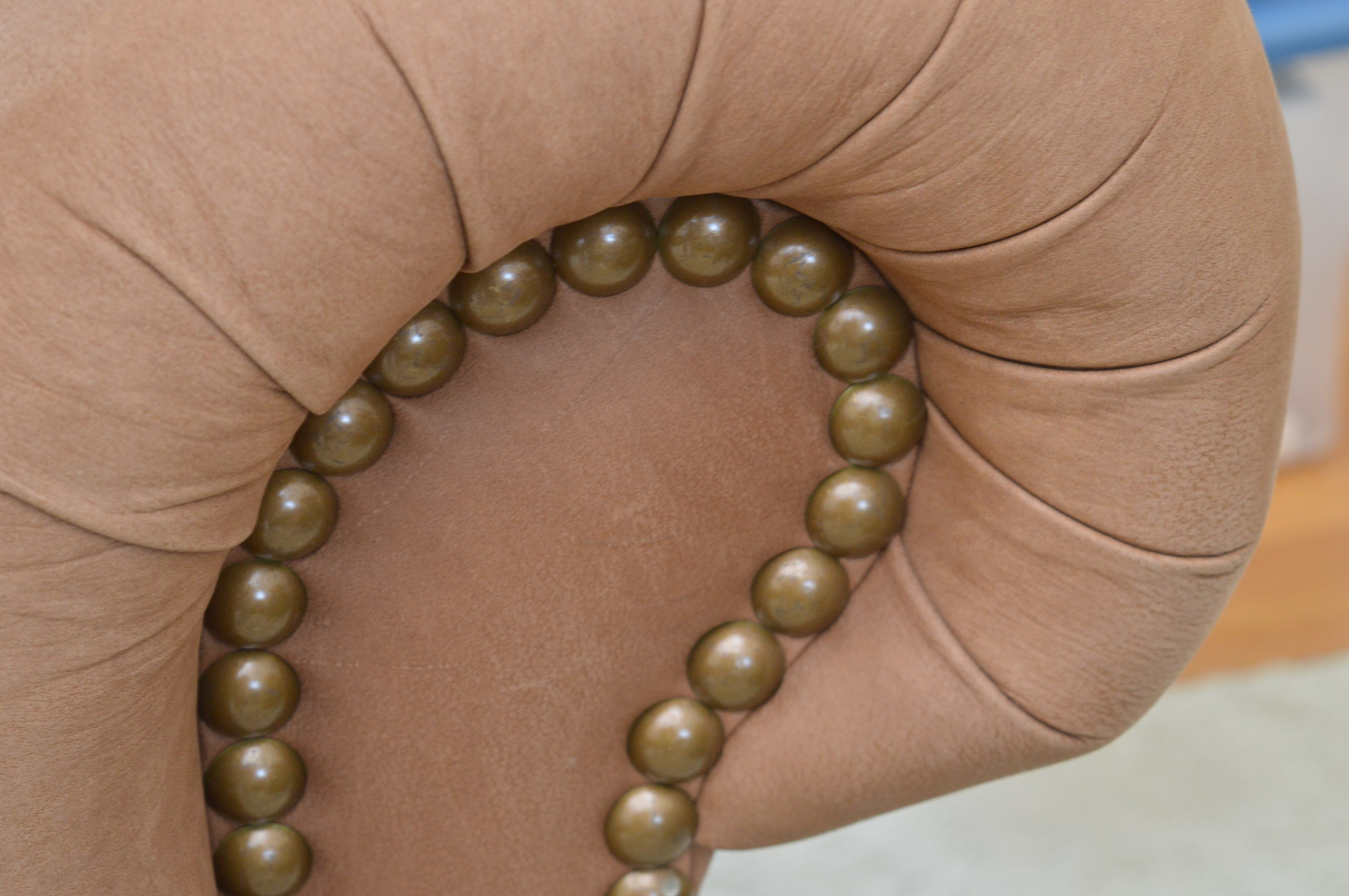 Nubuck Style Leather Sofa by Thomasville