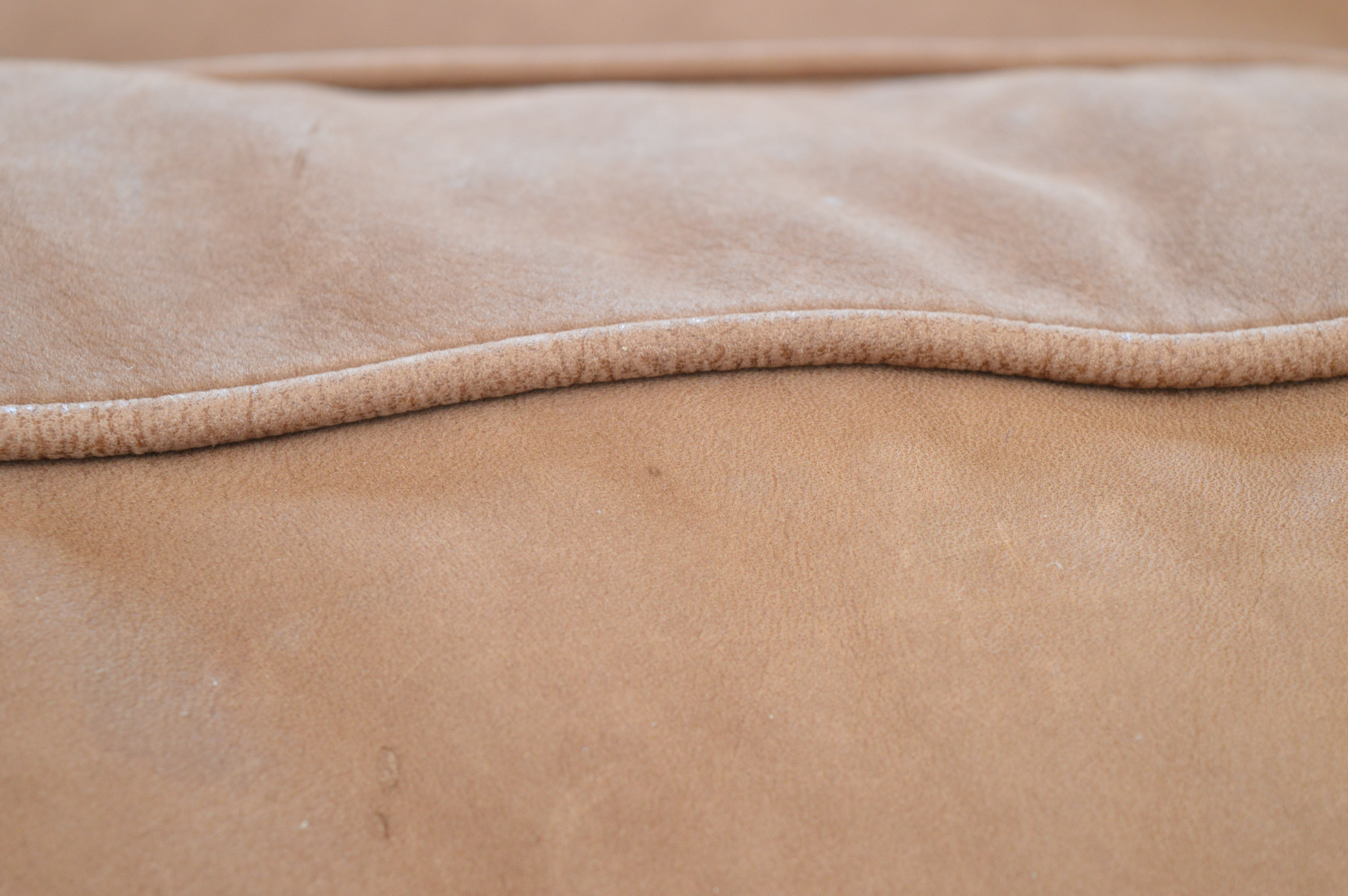 Nubuck Style Leather Sofa by Thomasville