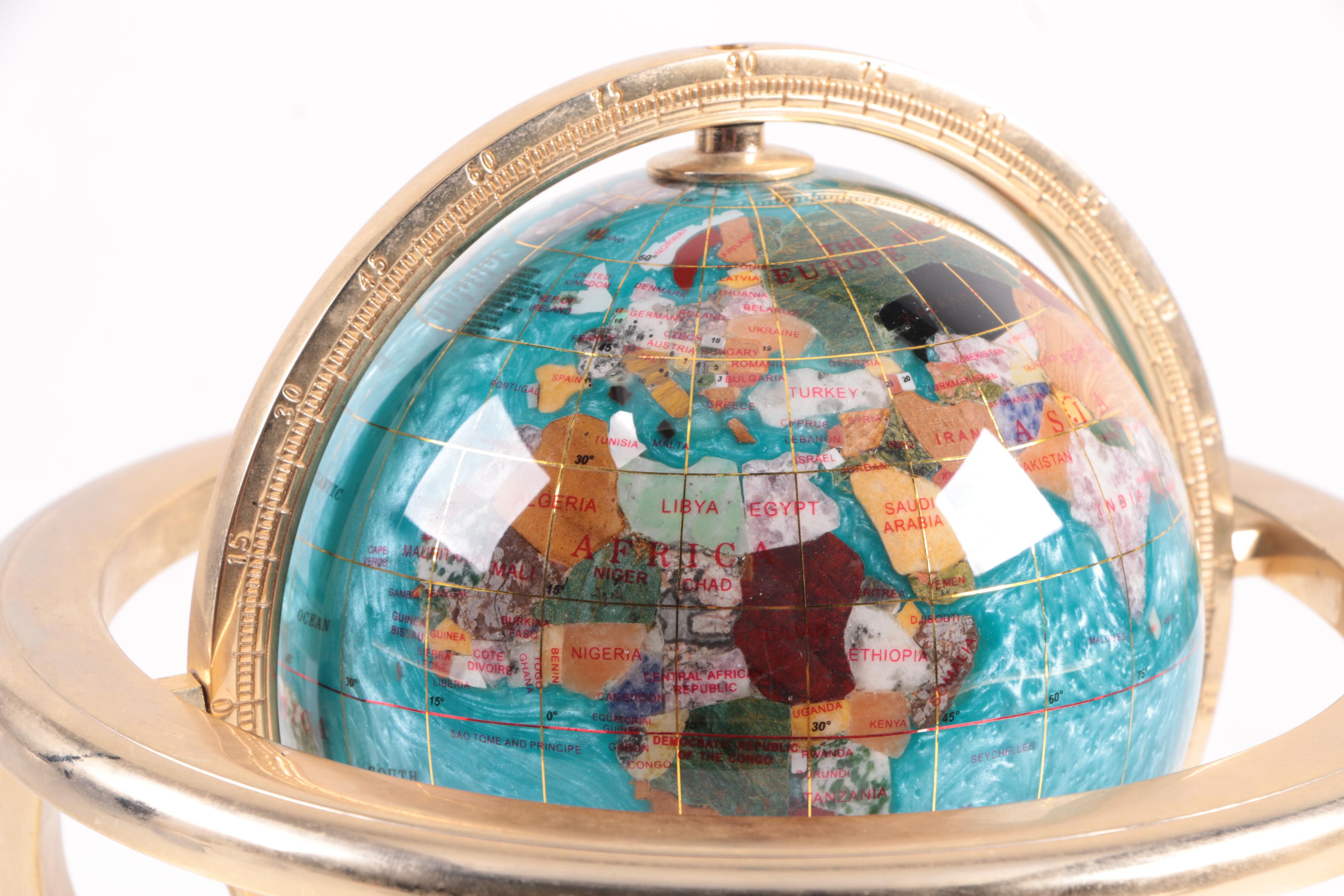 Gemstone Accented Globe