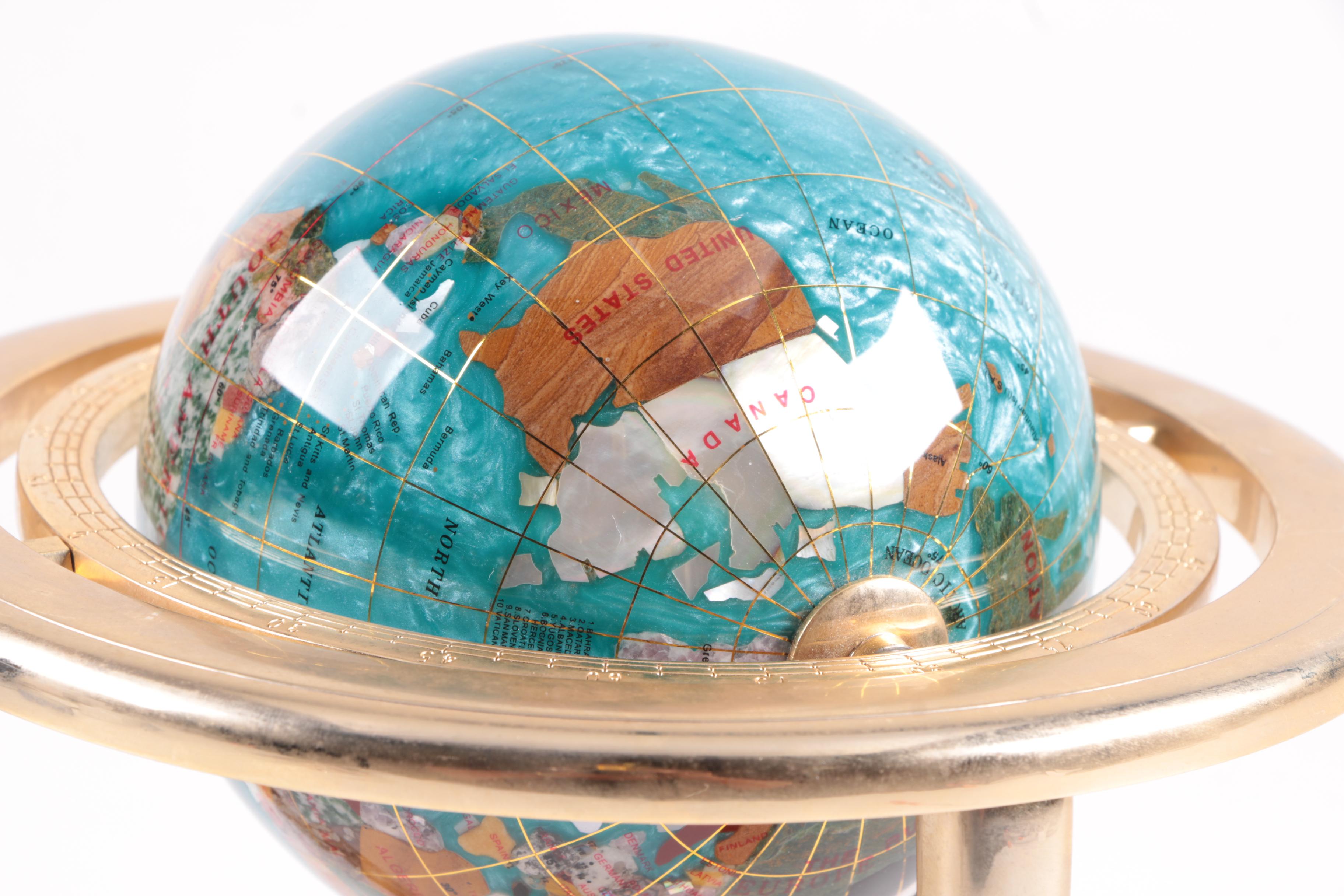 Gemstone Accented Globe