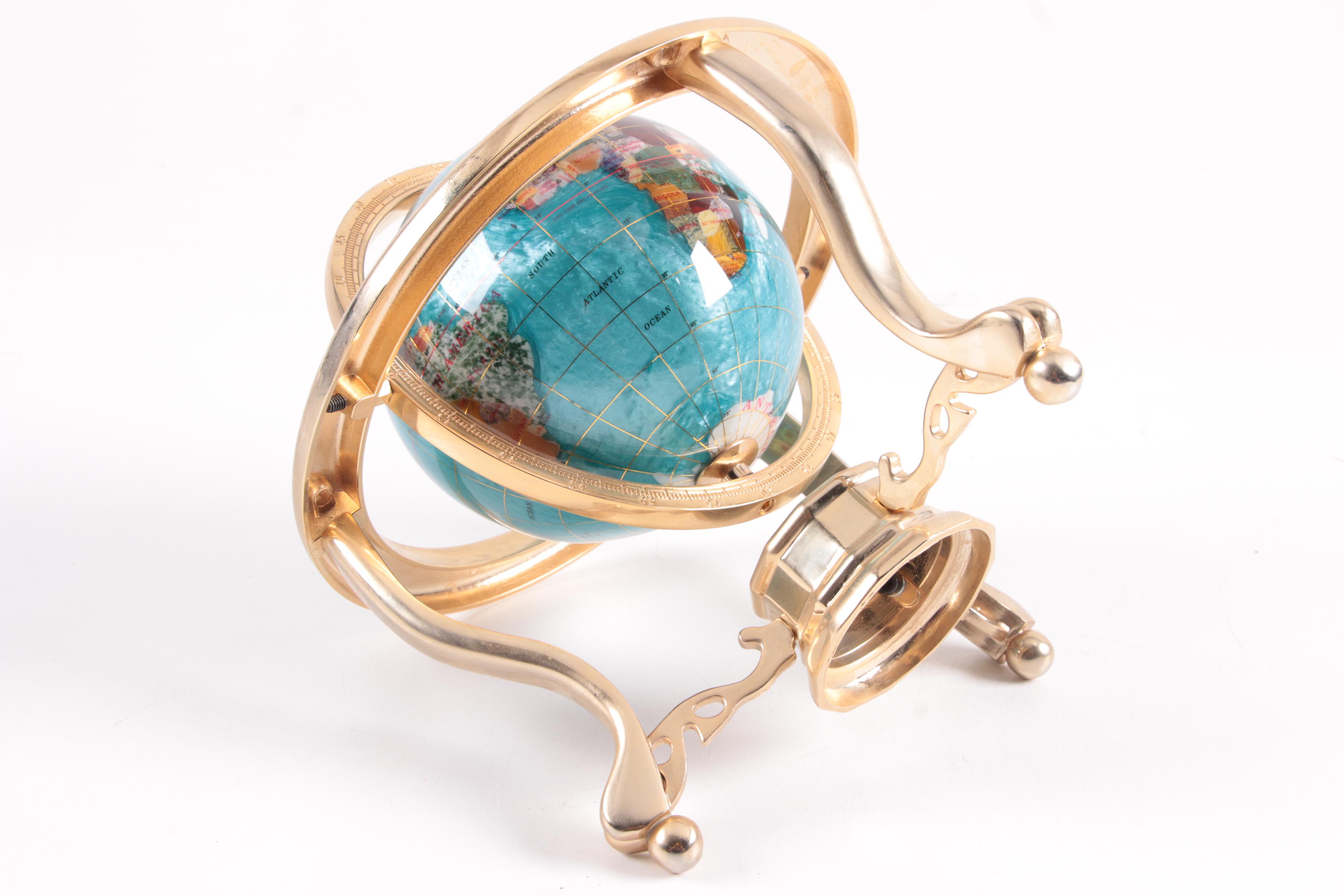 Gemstone Accented Globe