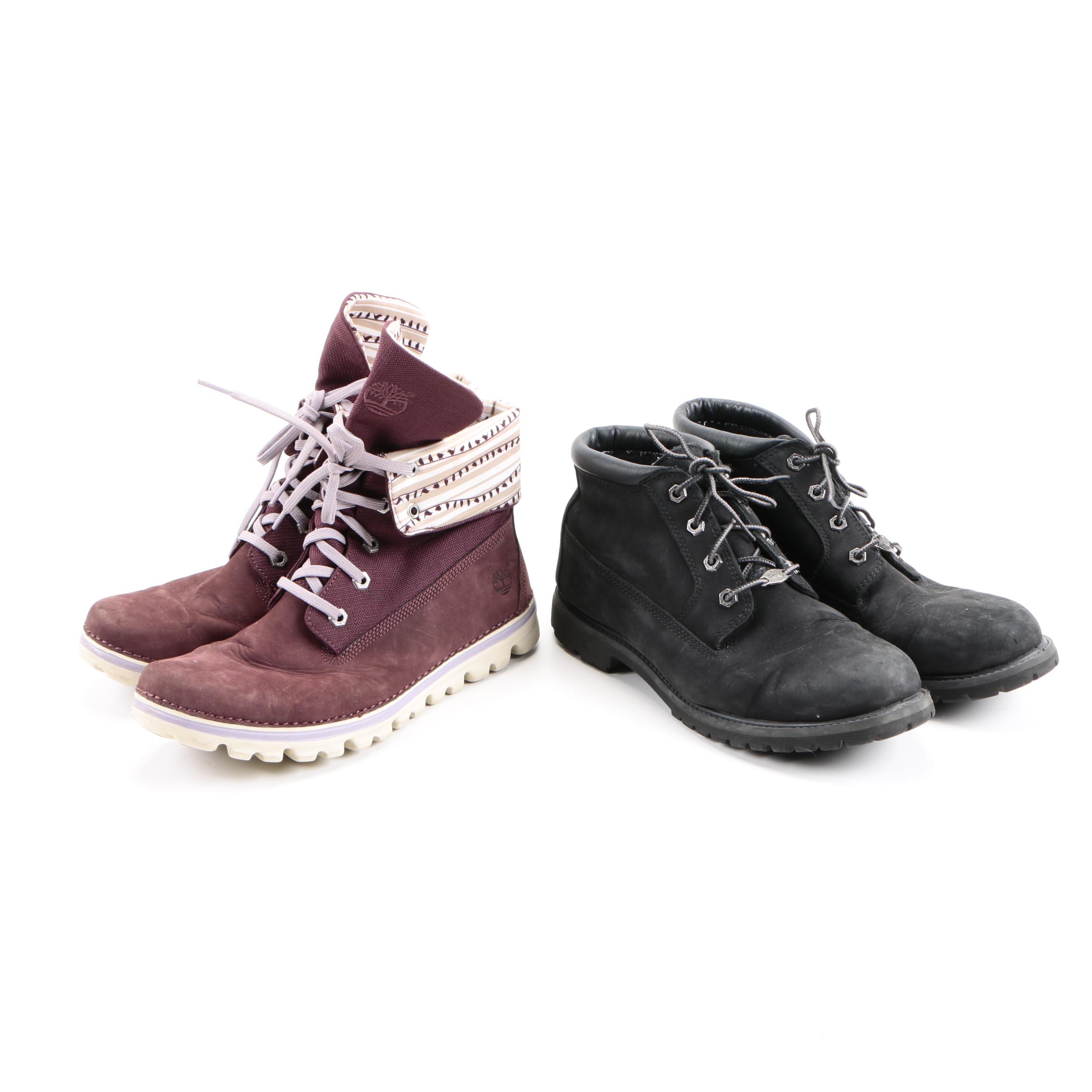 Two Pairs of Women's Timberland Boots