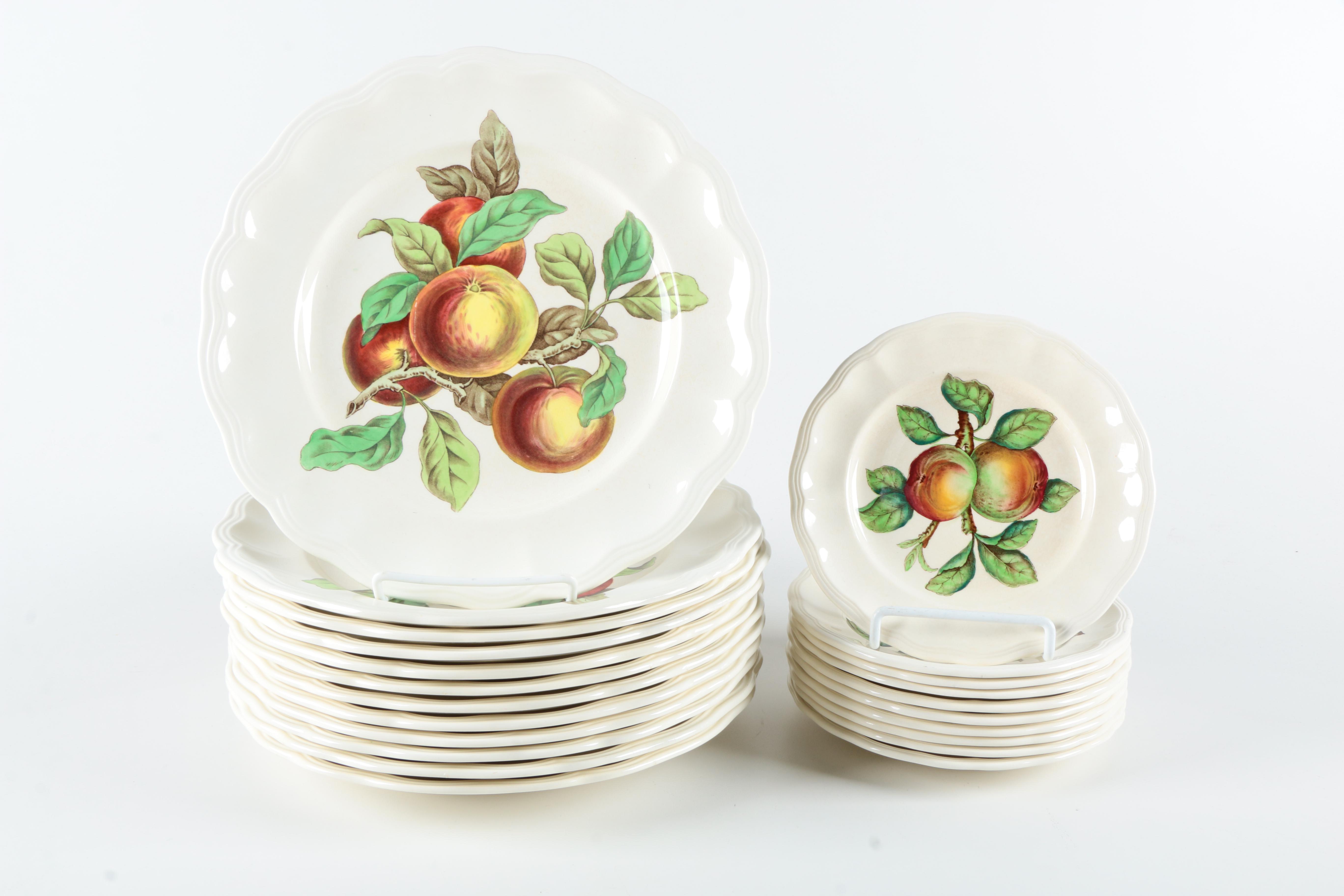 "Reynolds" Plates and Covered Vegetable Dish by Spode