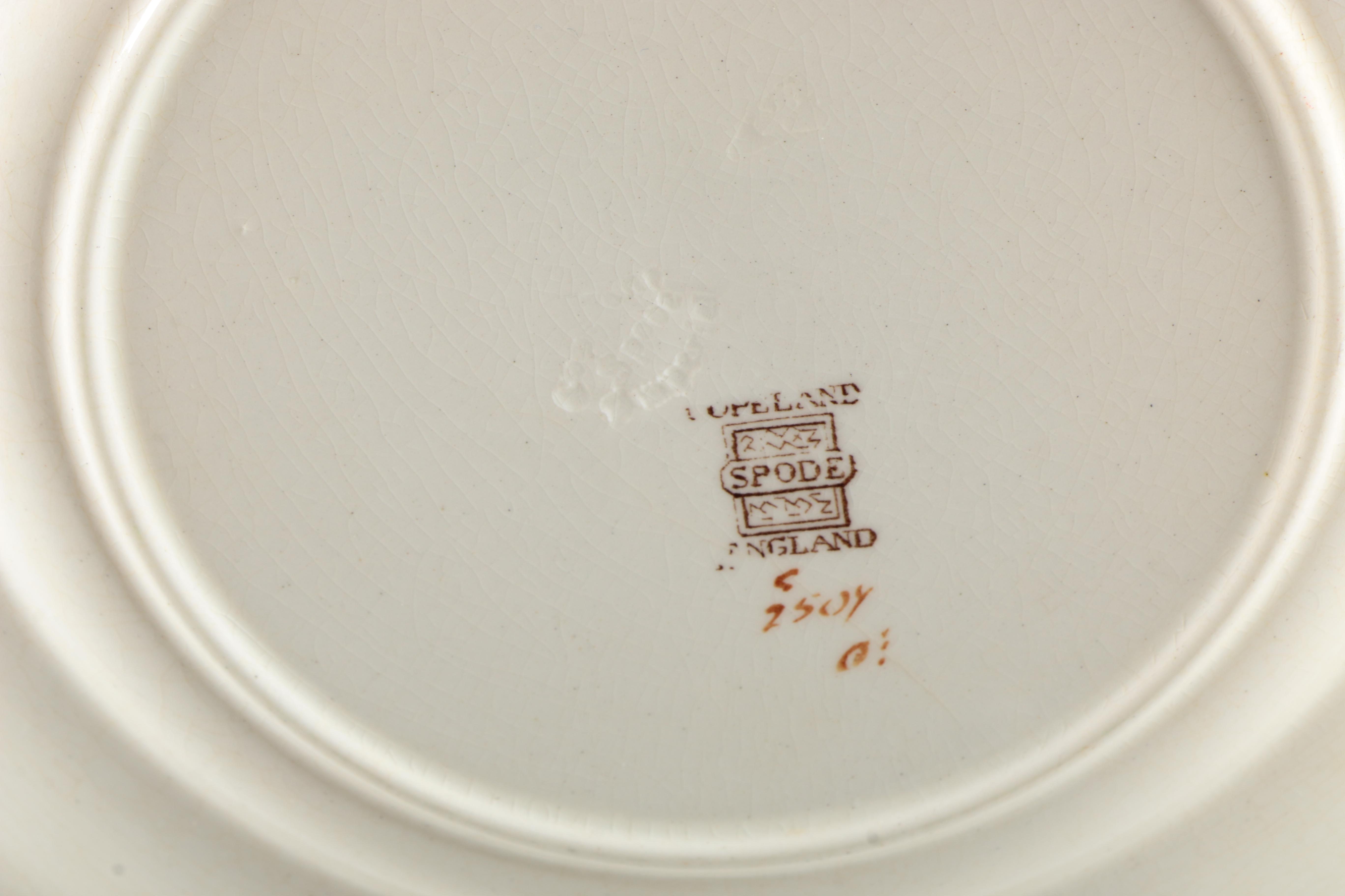 "Reynolds" Plates and Covered Vegetable Dish by Spode