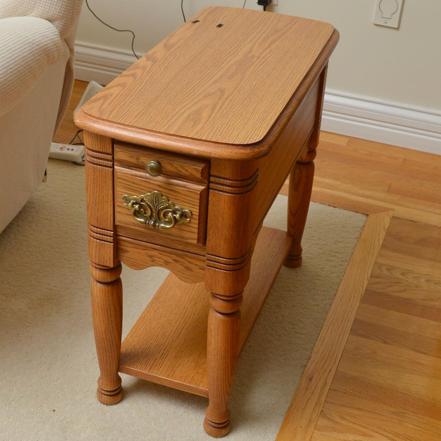 Chippendale Inspired Oak Side Table