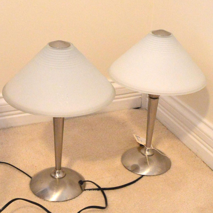 Two Power Touch Table Lamps