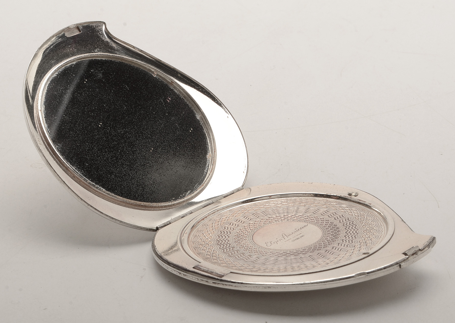 Elgin American Sterling Silver Compact Mirror