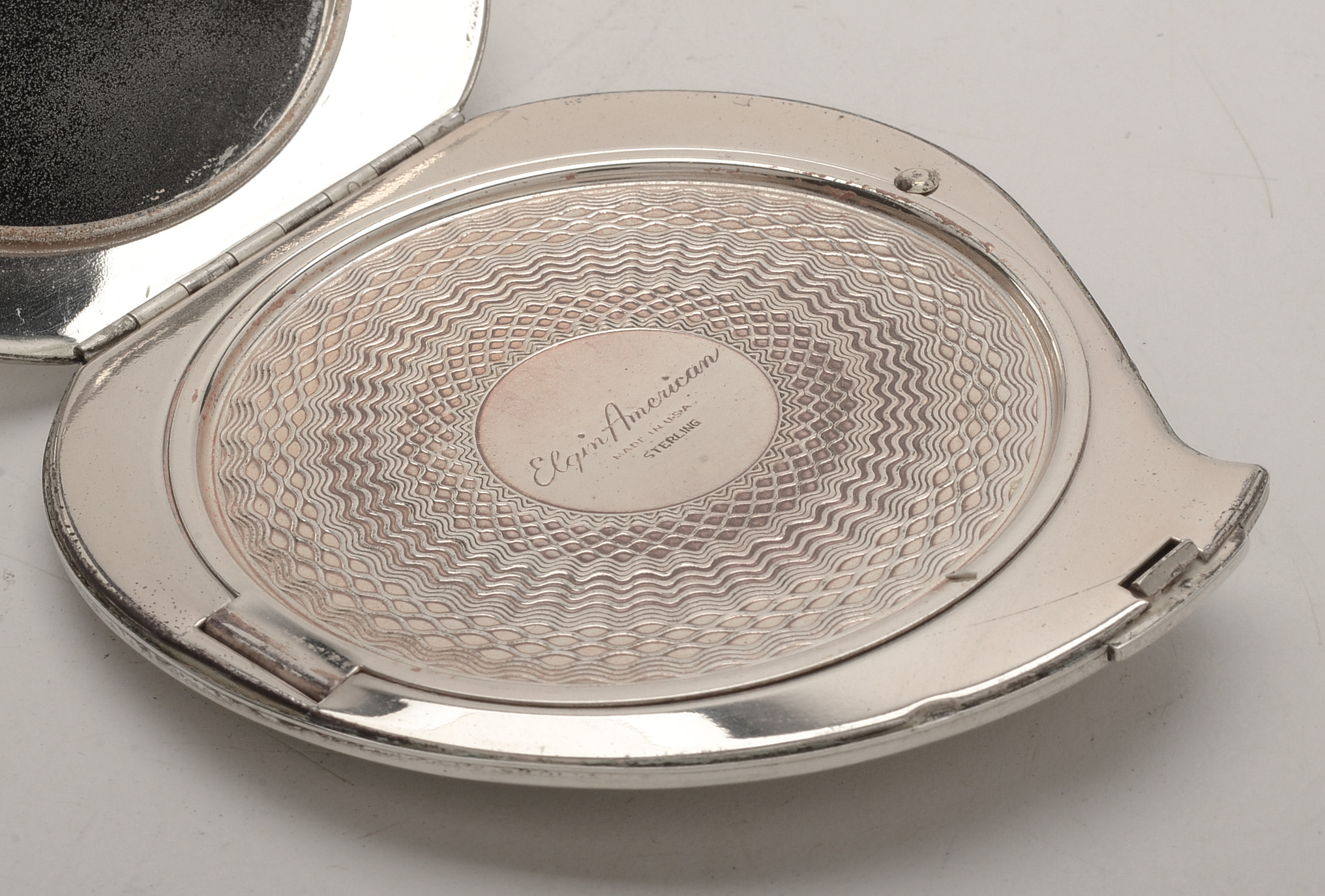 Elgin American Sterling Silver Compact Mirror