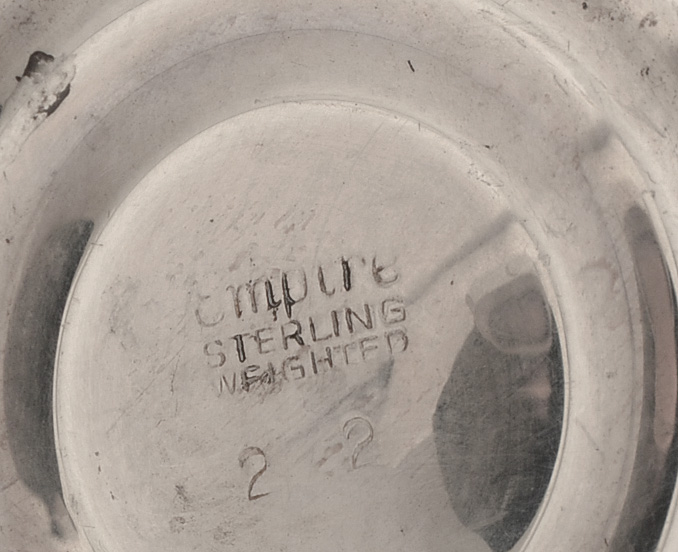 Weighted Sterling Silver Cream and Sugar Set By Empire