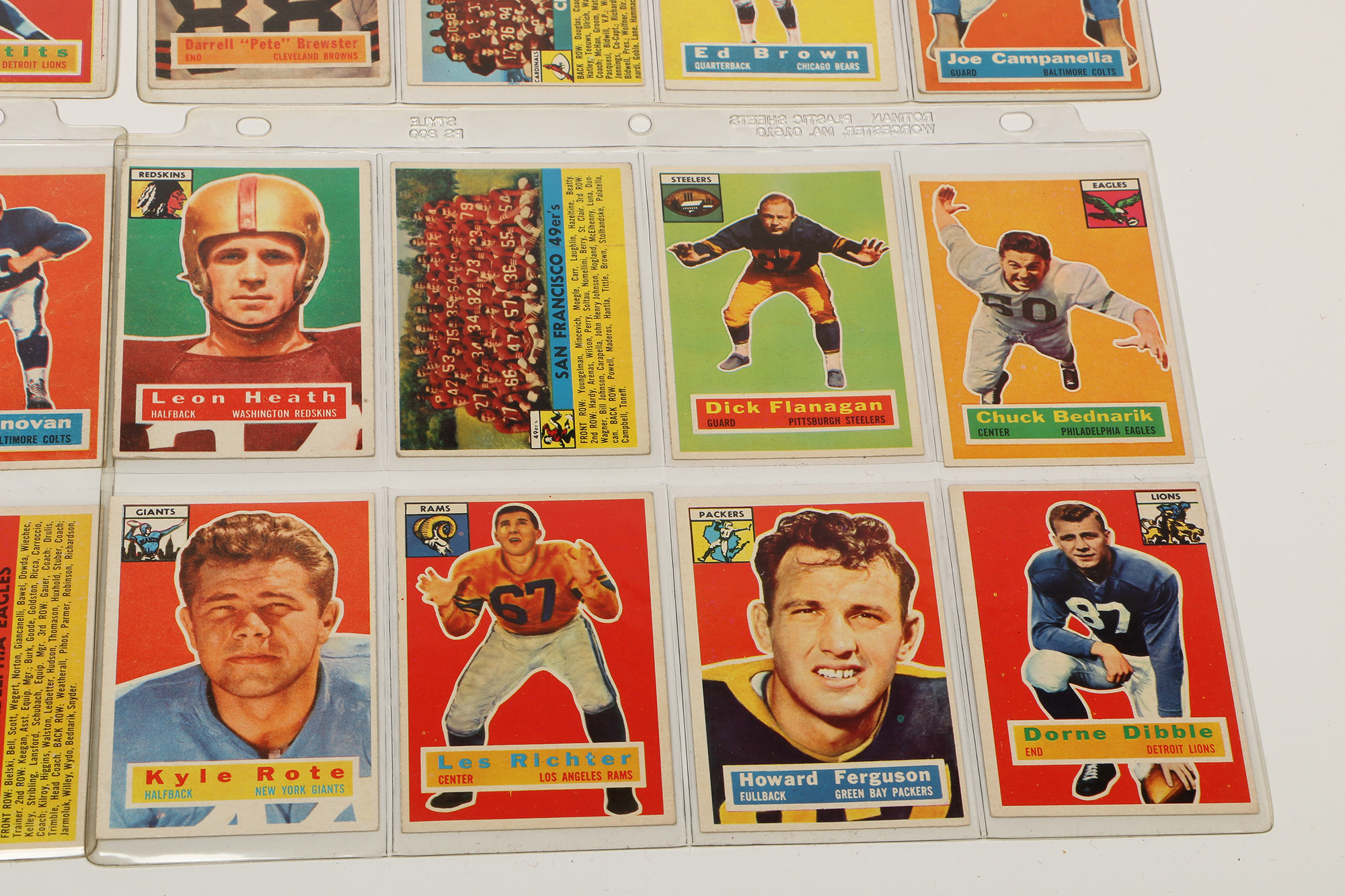 1950s Topps Football Cards