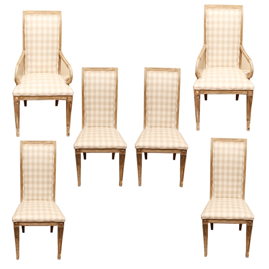 Six Provincial Style Dining Chairs