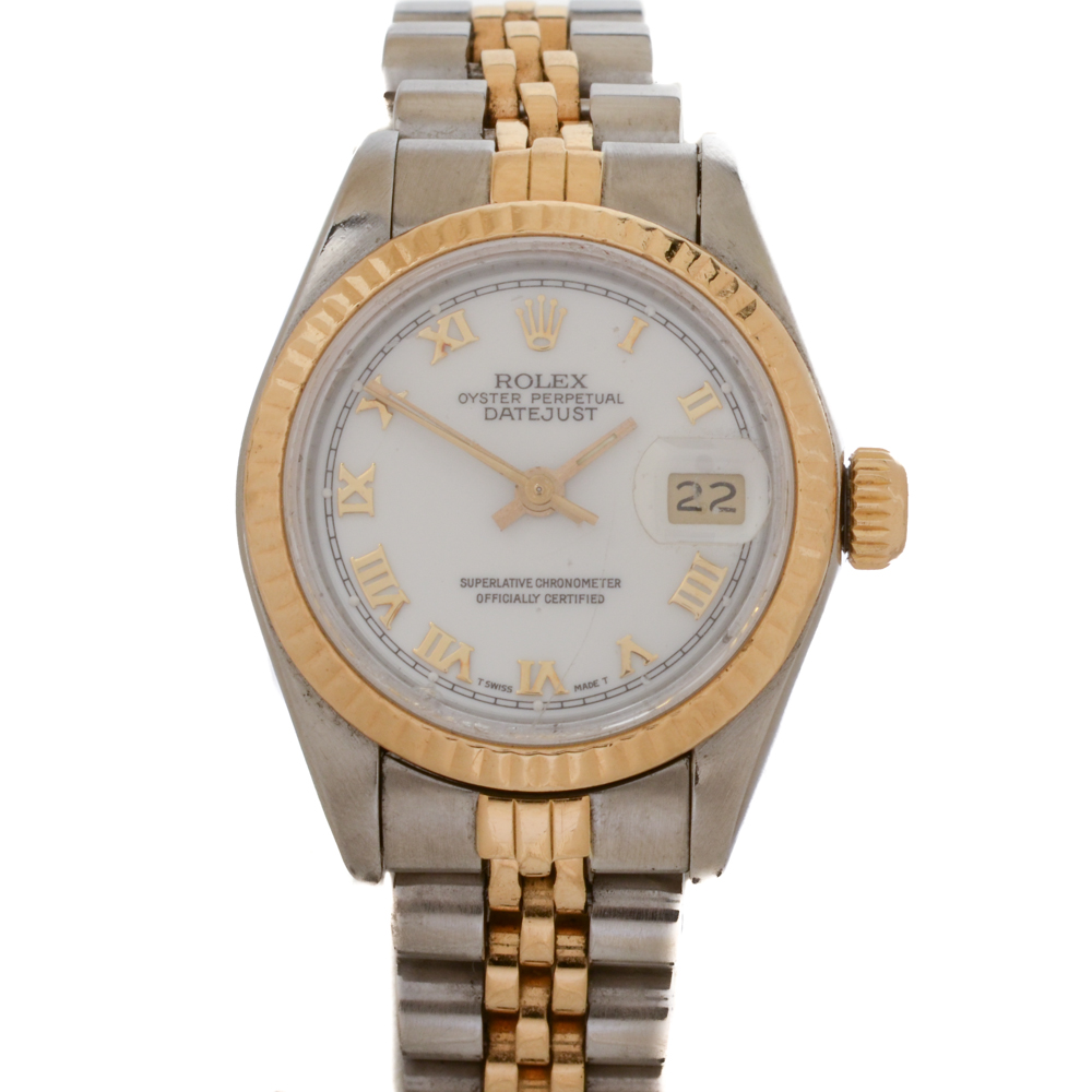 Vintage Rolex Datejust 18K Yellow Gold and Stainless Steel Watch