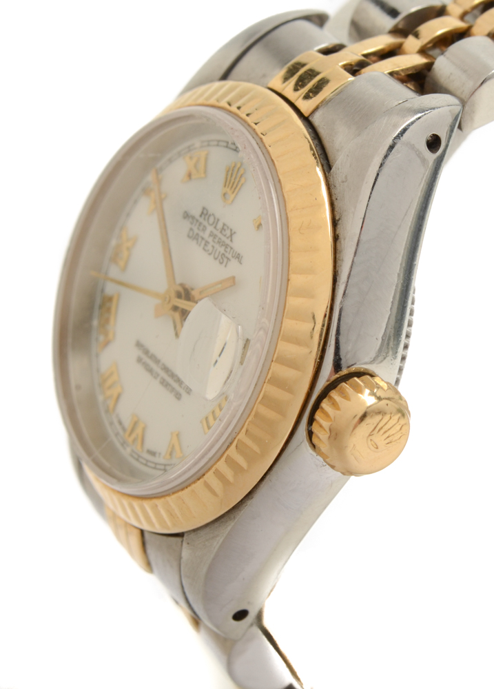 Vintage Rolex Datejust 18K Yellow Gold and Stainless Steel Watch